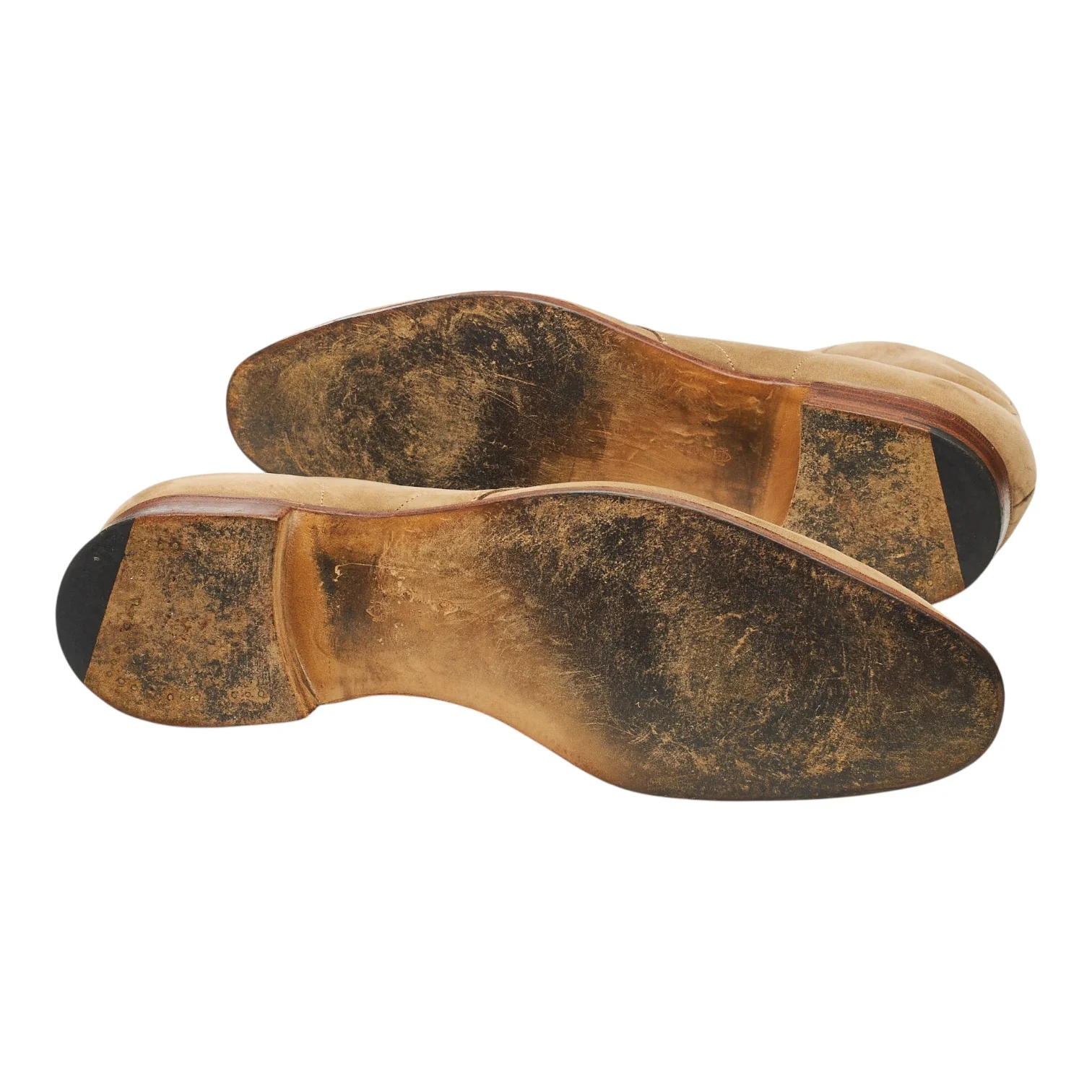 'Shanklin' Beige Nubuck Unlined Chukka Boots UK 10 E - Image 5