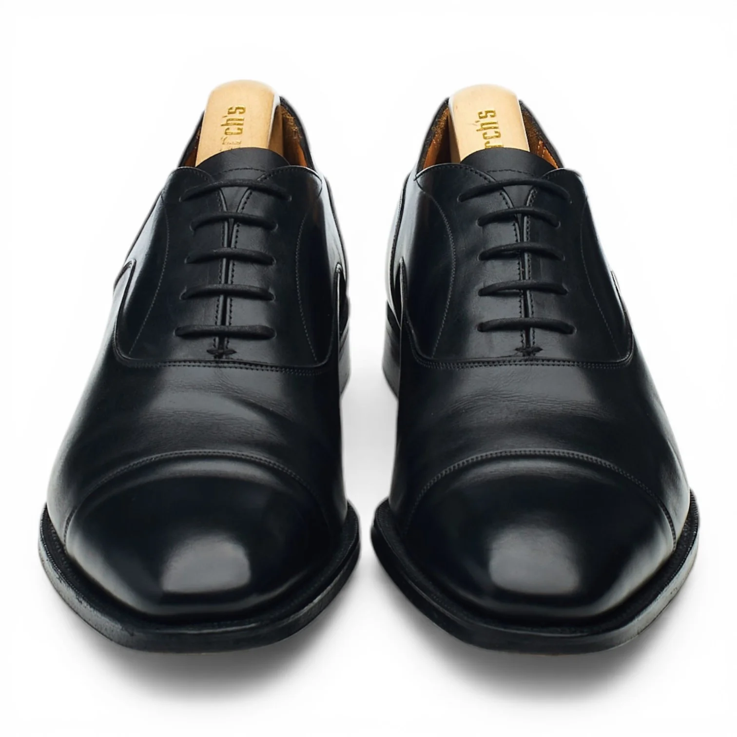 'Sheldon' Black Leather Oxford UK 7 G - Image 2
