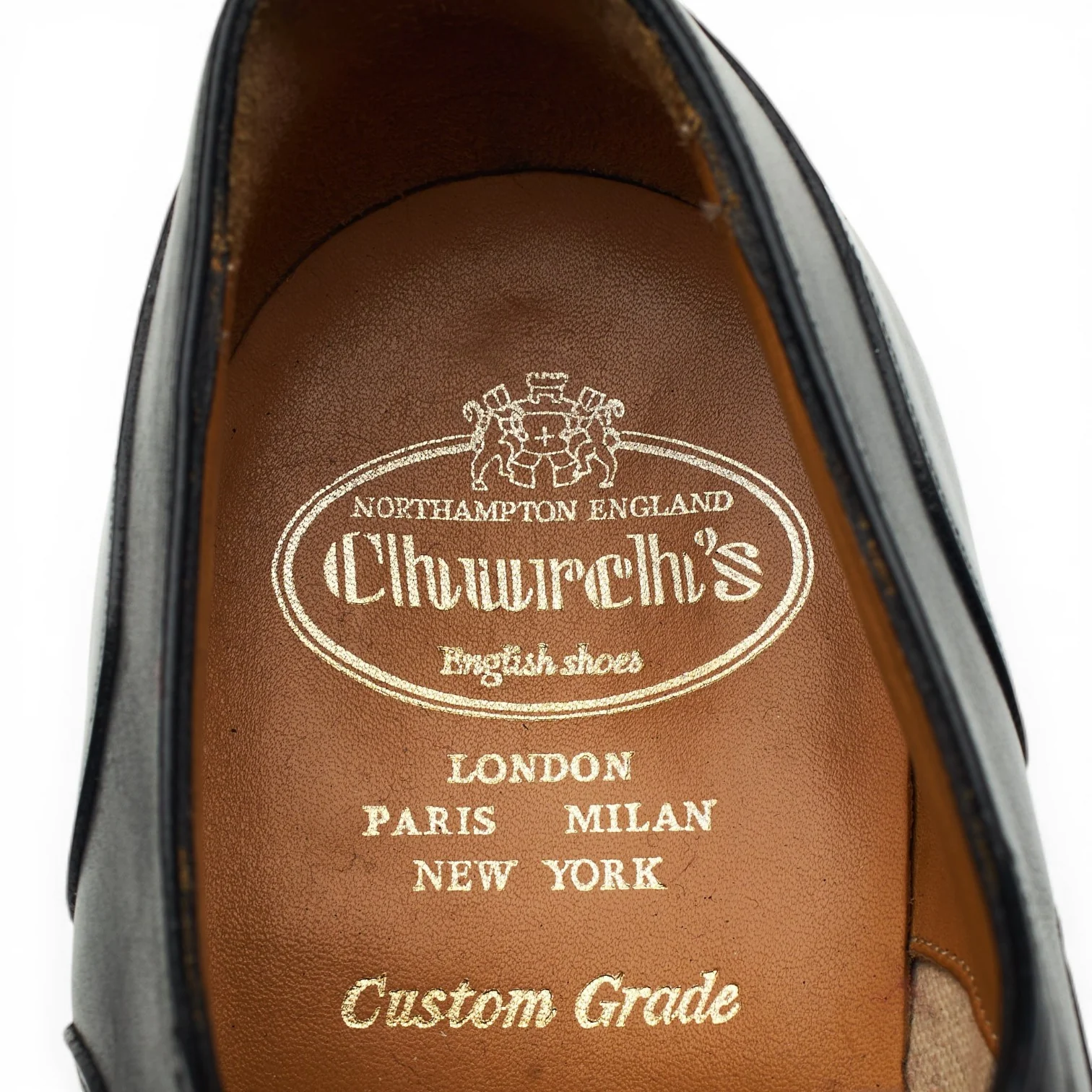 'Sheldon' Black Leather Oxford UK 7 G - Image 7