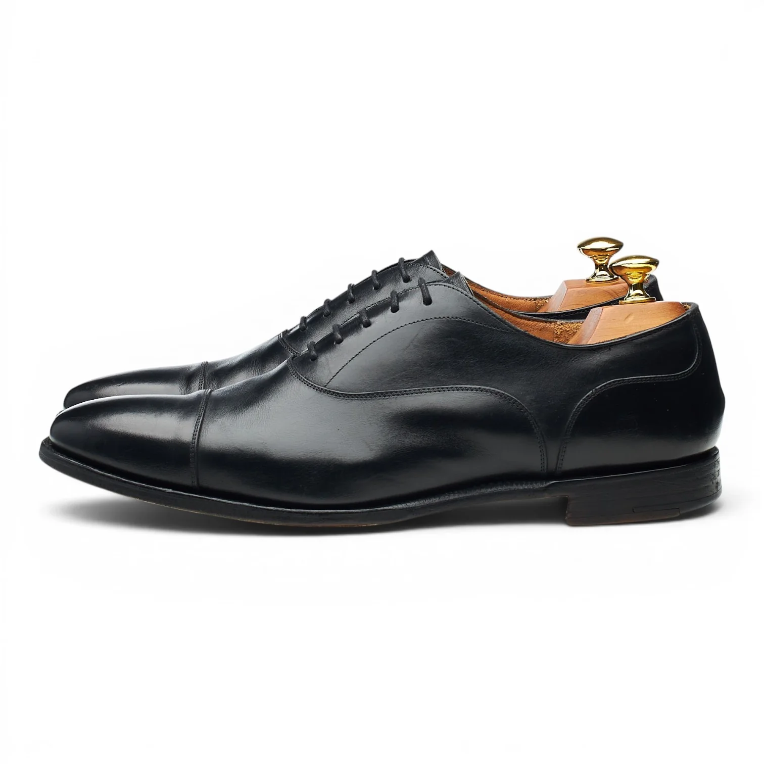 'Sheldon' Black Leather Oxford UK 8 F - Image 3
