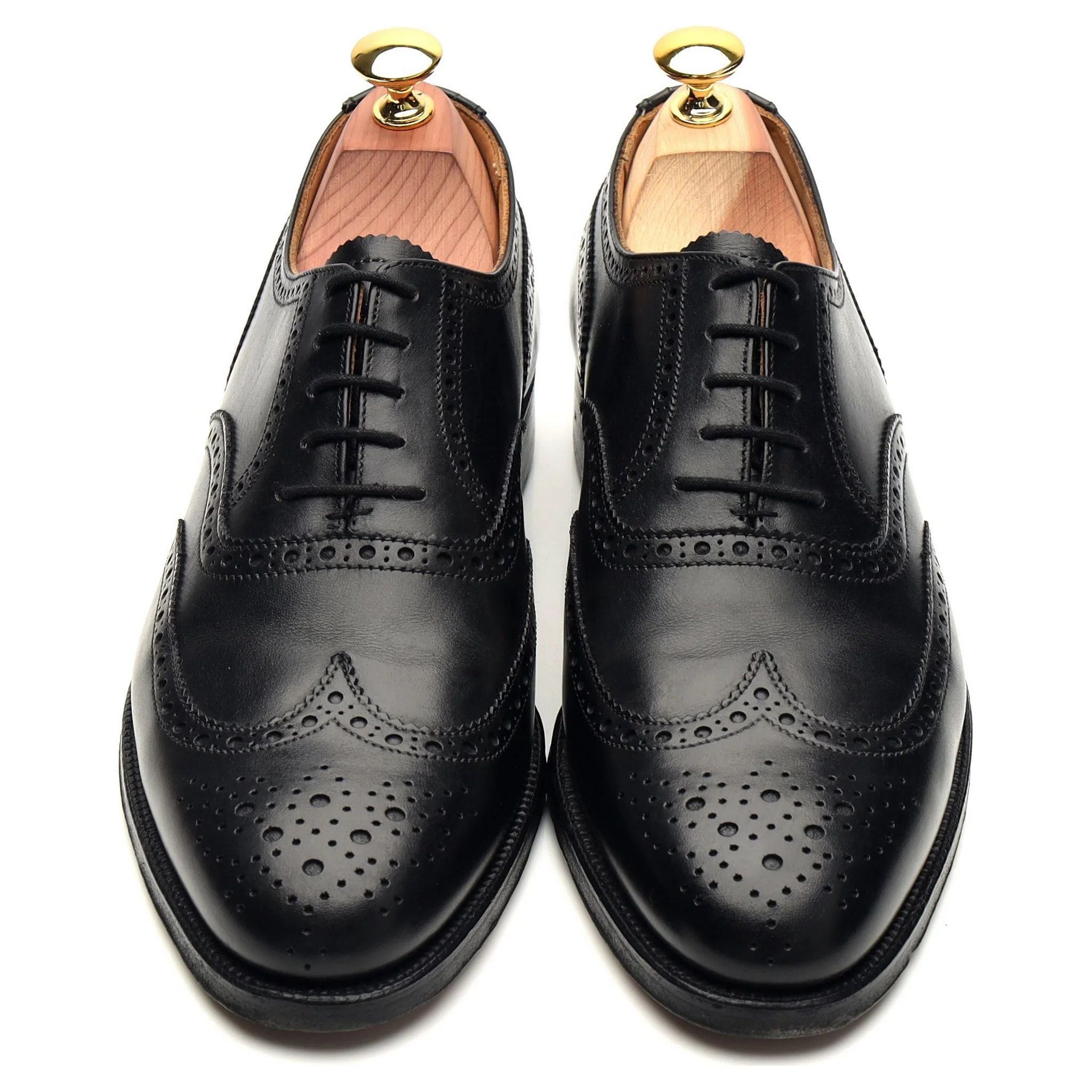 Shipton & Heneage 'Albemarle' Black Leather Oxford Brogues UK 7 E - Image 2