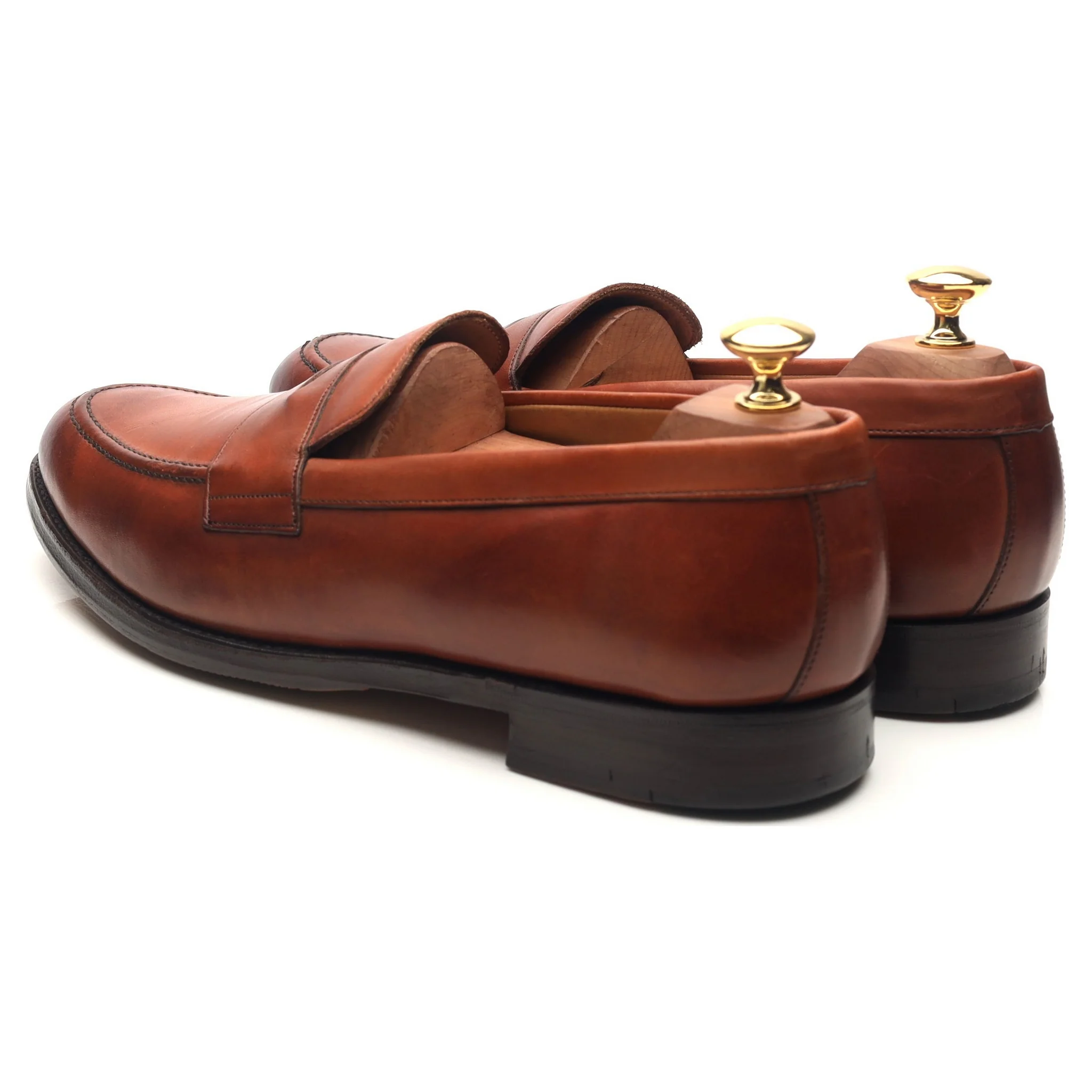 Shipton & Heneage 'Arran' Tan Brown Leather Loafers UK 9.5 F - Image 3