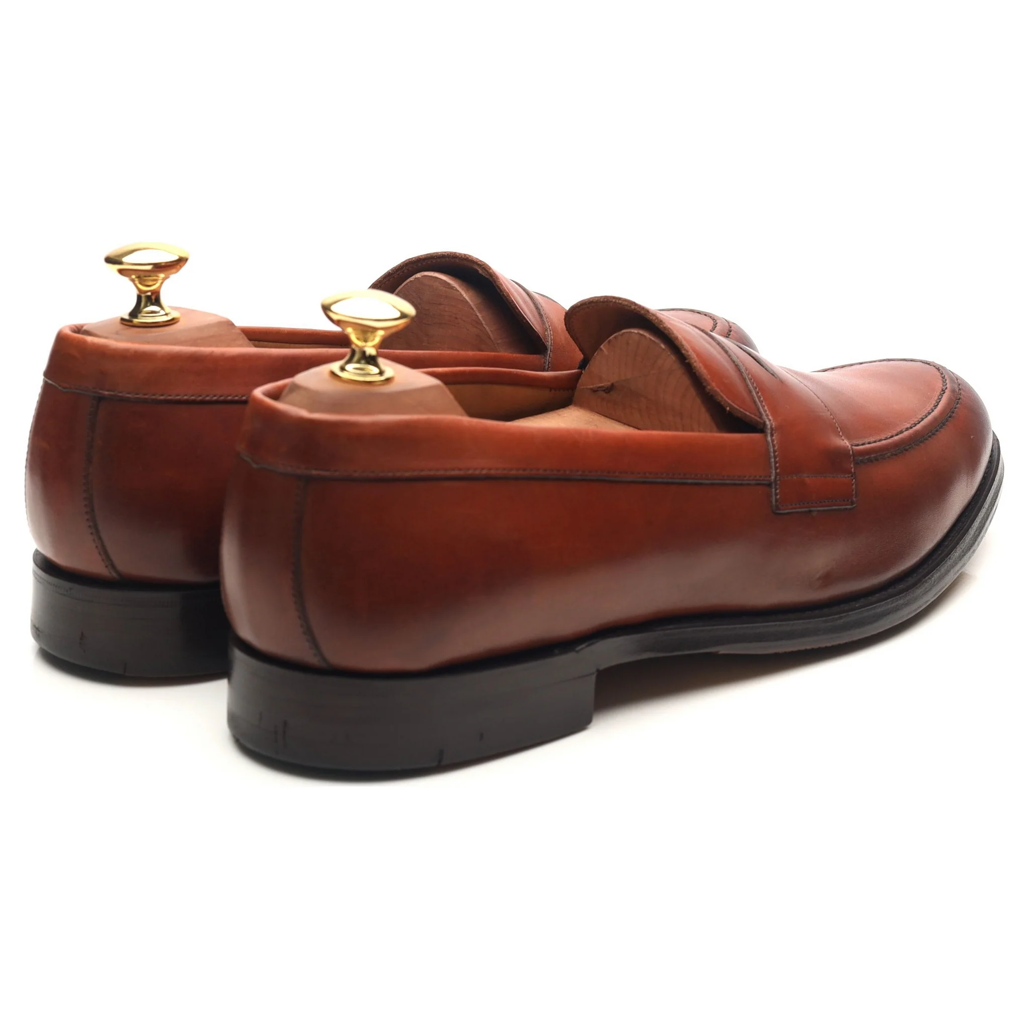 Shipton & Heneage 'Arran' Tan Brown Leather Loafers UK 9.5 F - Image 5