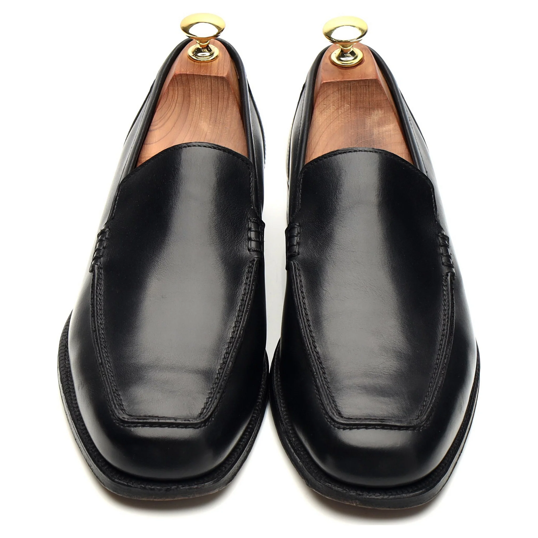 Shipton & Heneage 'Arundel' Black Leather Loafers UK 8 E - Image 2