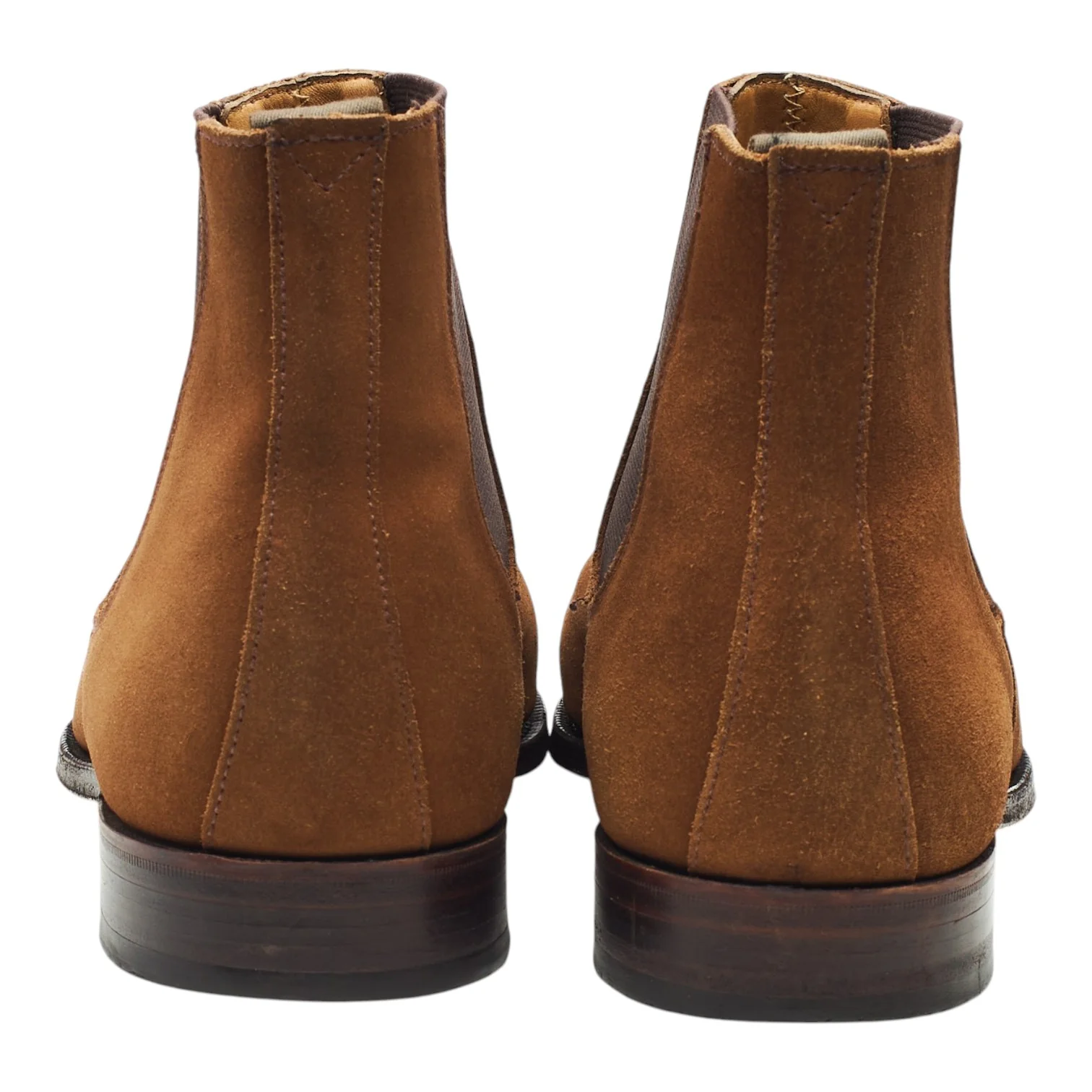 Shipton & Heneage 'Bromely' Snuff Brown Suede Chelsea Boots UK 11 F - Image 4