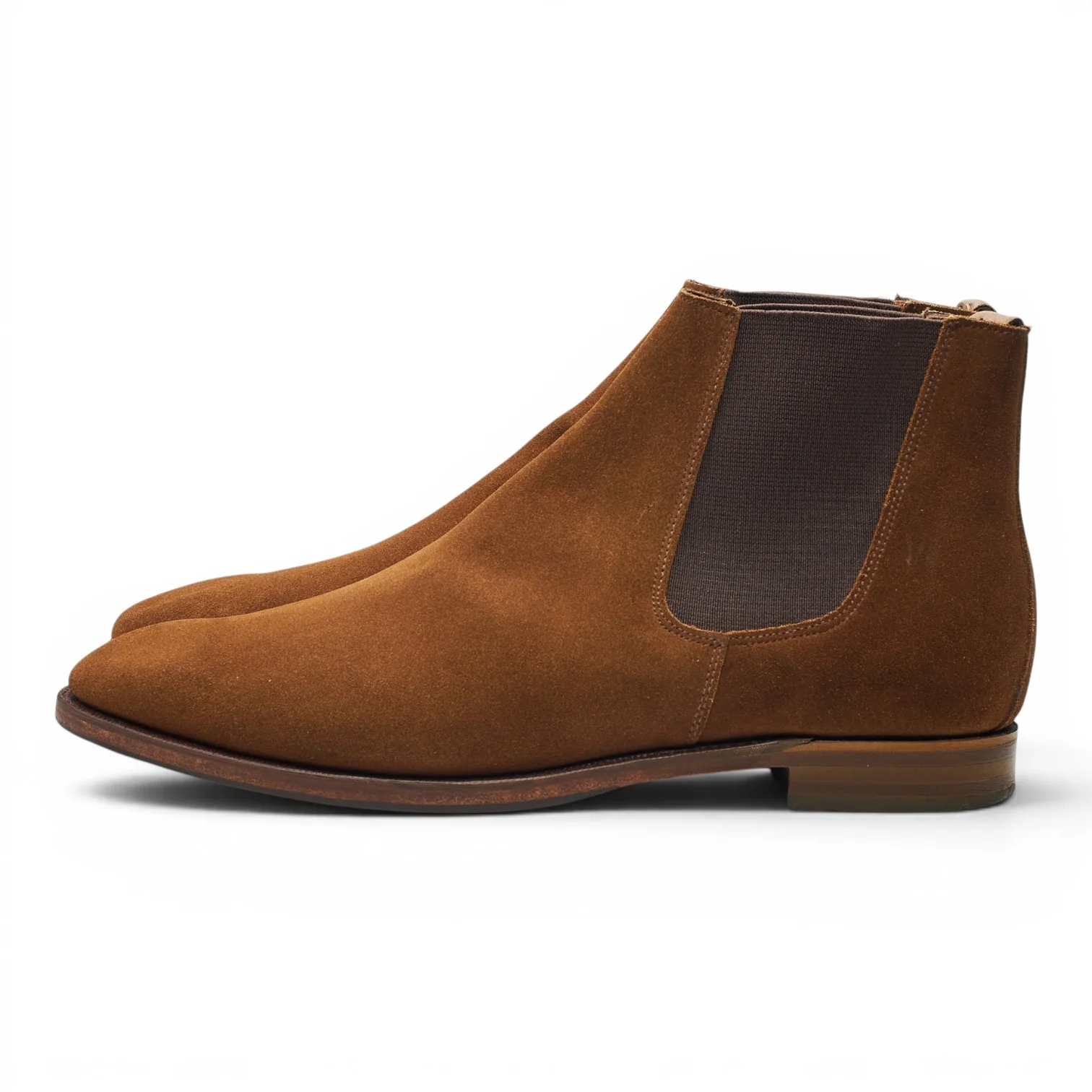 Shipton & Heneage 'Bromley' Snuff Brown Suede Chelsea Boots UK 10 F - Image 3