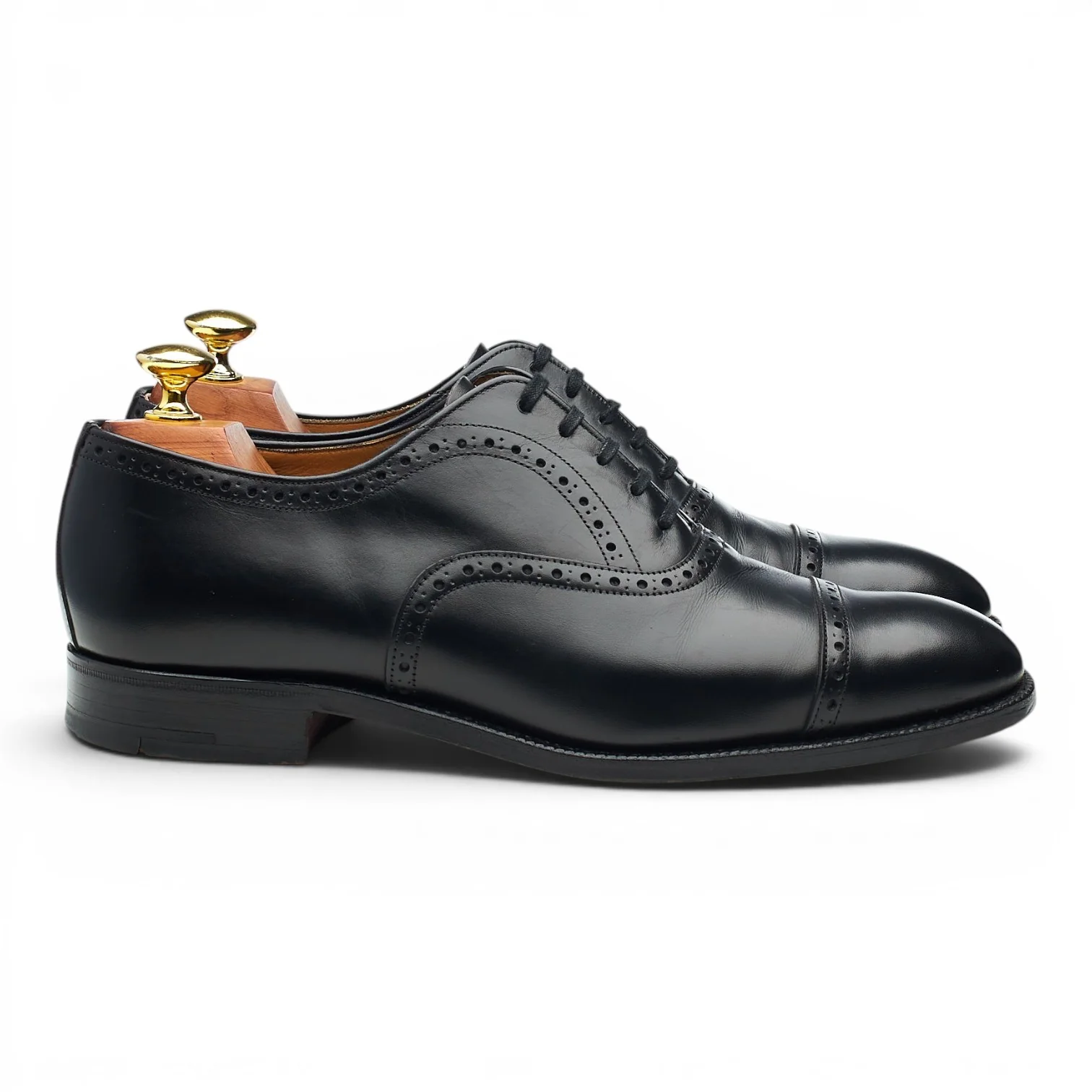 Shipton & Heneage 'Chatsworth' Black Leather Oxford UK 7 F
