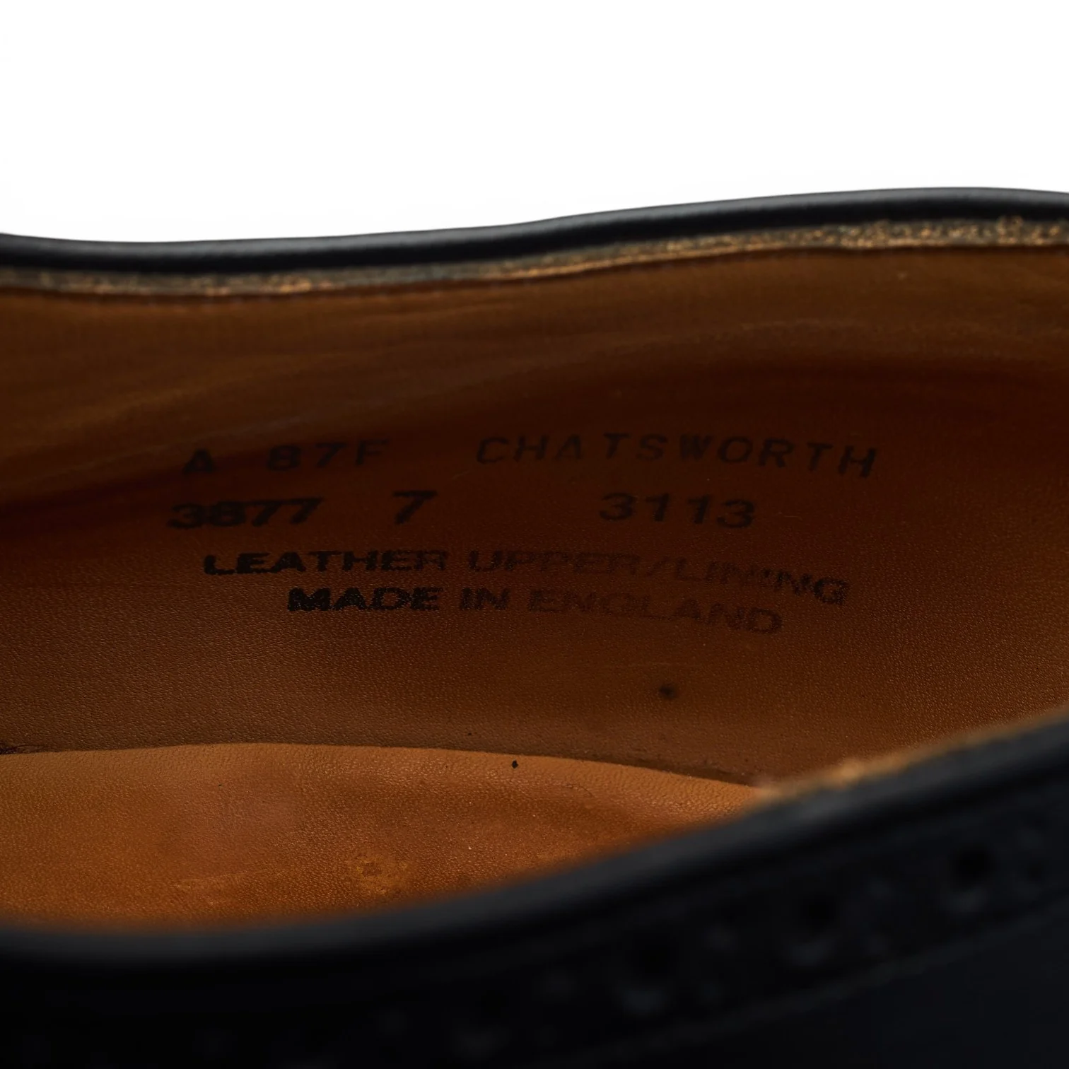 Shipton & Heneage 'Chatsworth' Black Leather Oxford UK 7 F - Image 7