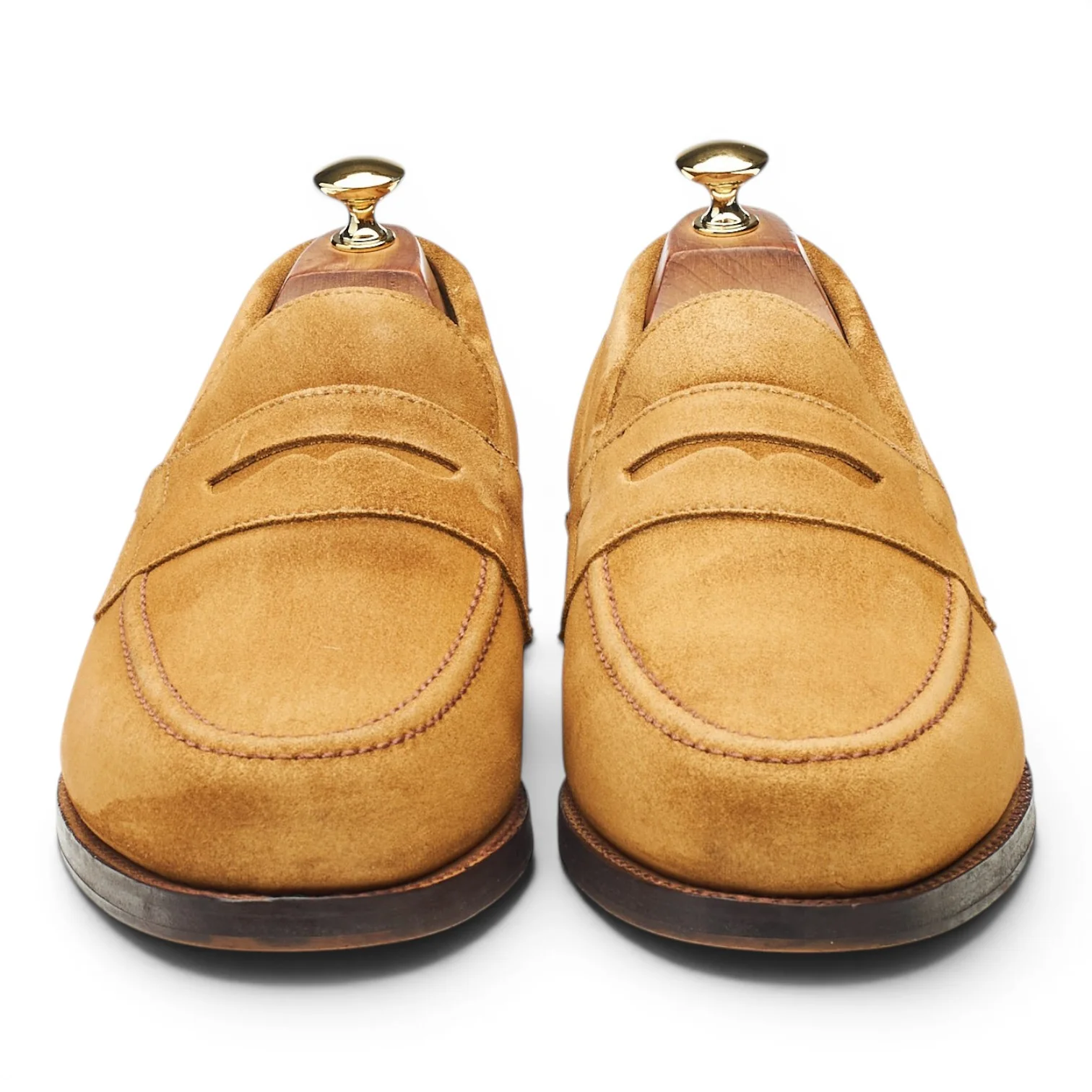 Shipton & Heneage 'Grenada' Sand Suede Loafers 10 EX - Image 2