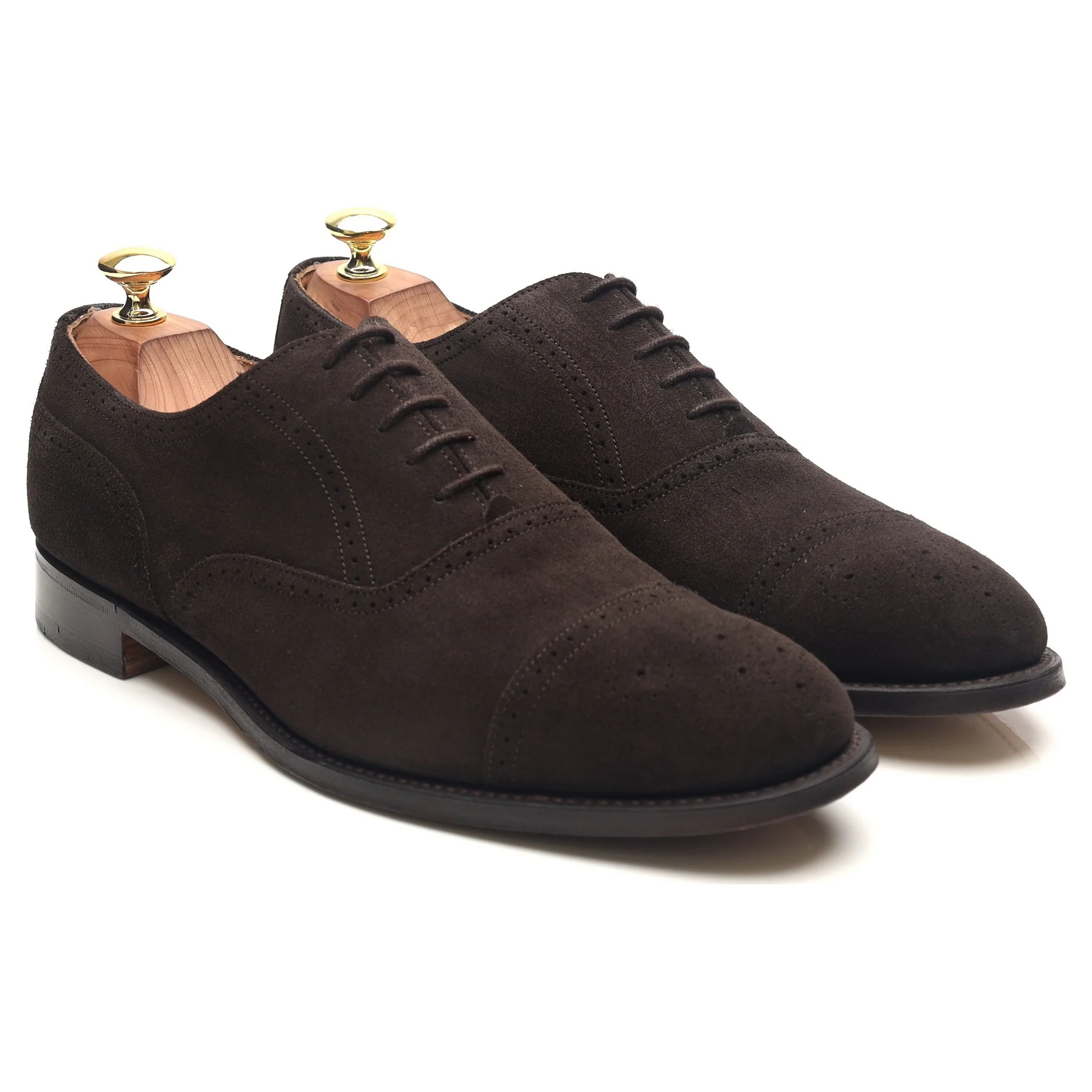 Shipton & Heneage 'Harris' Dark Brown Suede Oxford Brogues UK 8.5 F - Image 7