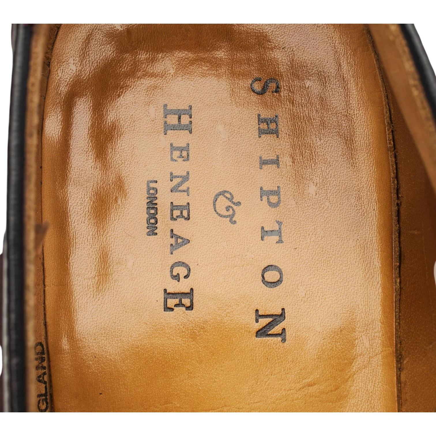 Shipton & Heneage 'Harrow' Burgundy Leather Tassel Loafers UK 6.5 EX - Image 6