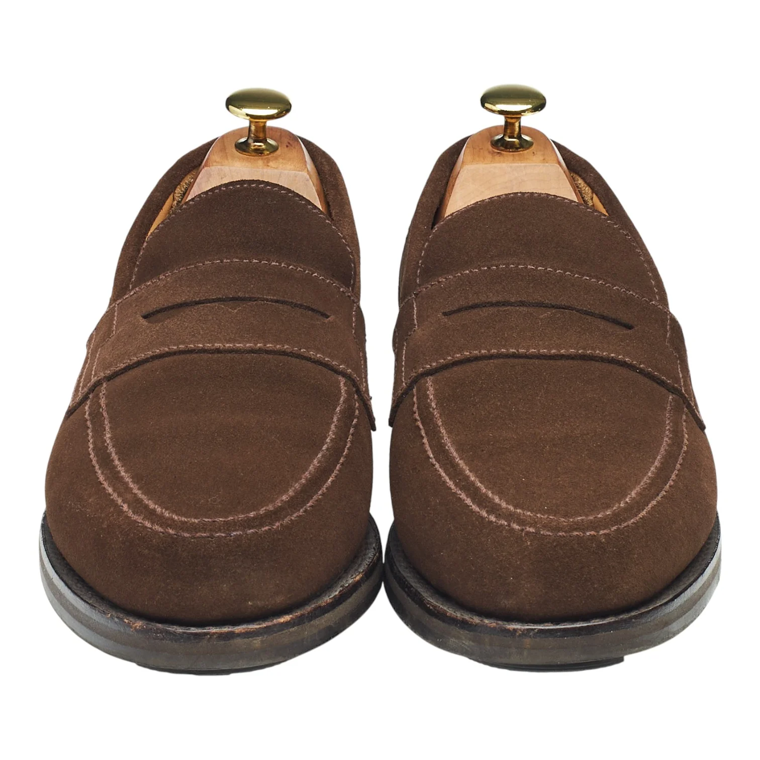 Shipton & Heneage 'Hendon' Brown Suede Loafers UK 8 EX - Image 2