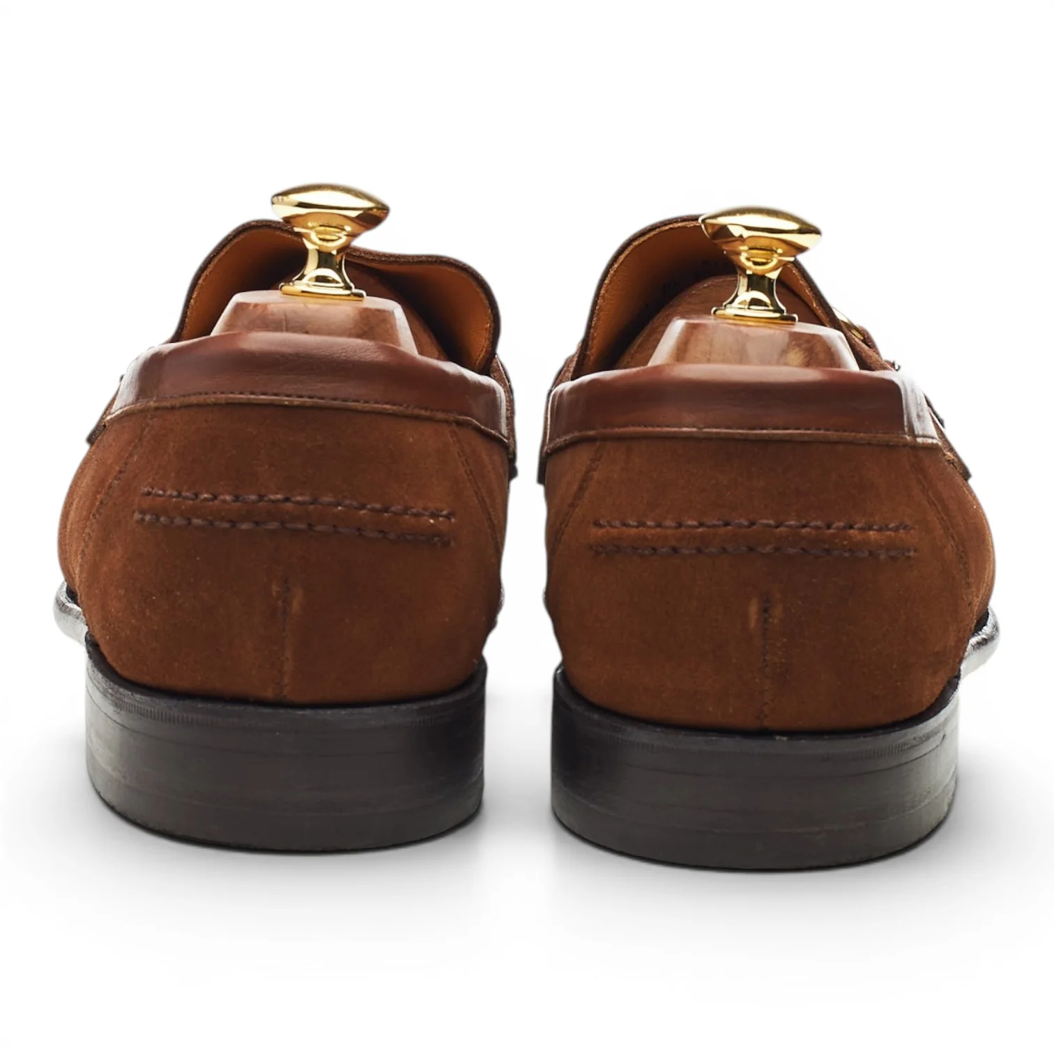 Shipton & Heneage 'Richmond' Snuff Brown Suede Hosebit Loafers UK 10 EX - Image 4
