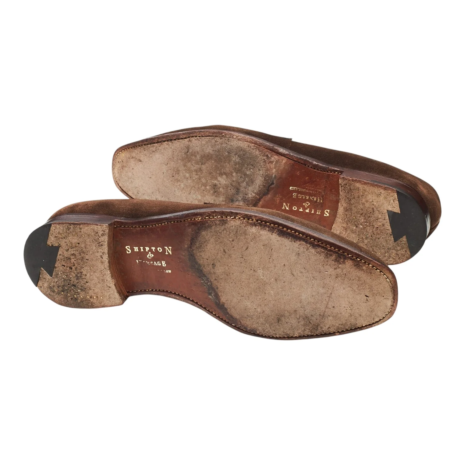 Shipton & Heneage 'Somerset' Dark Brown Suede Loafers UK 8.5 E - Image 5