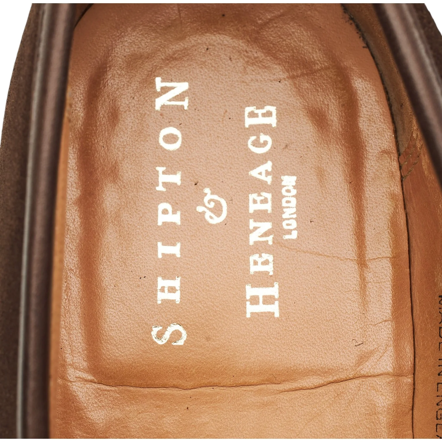 Shipton & Heneage 'Somerset' Dark Brown Suede Loafers UK 8.5 E - Image 6