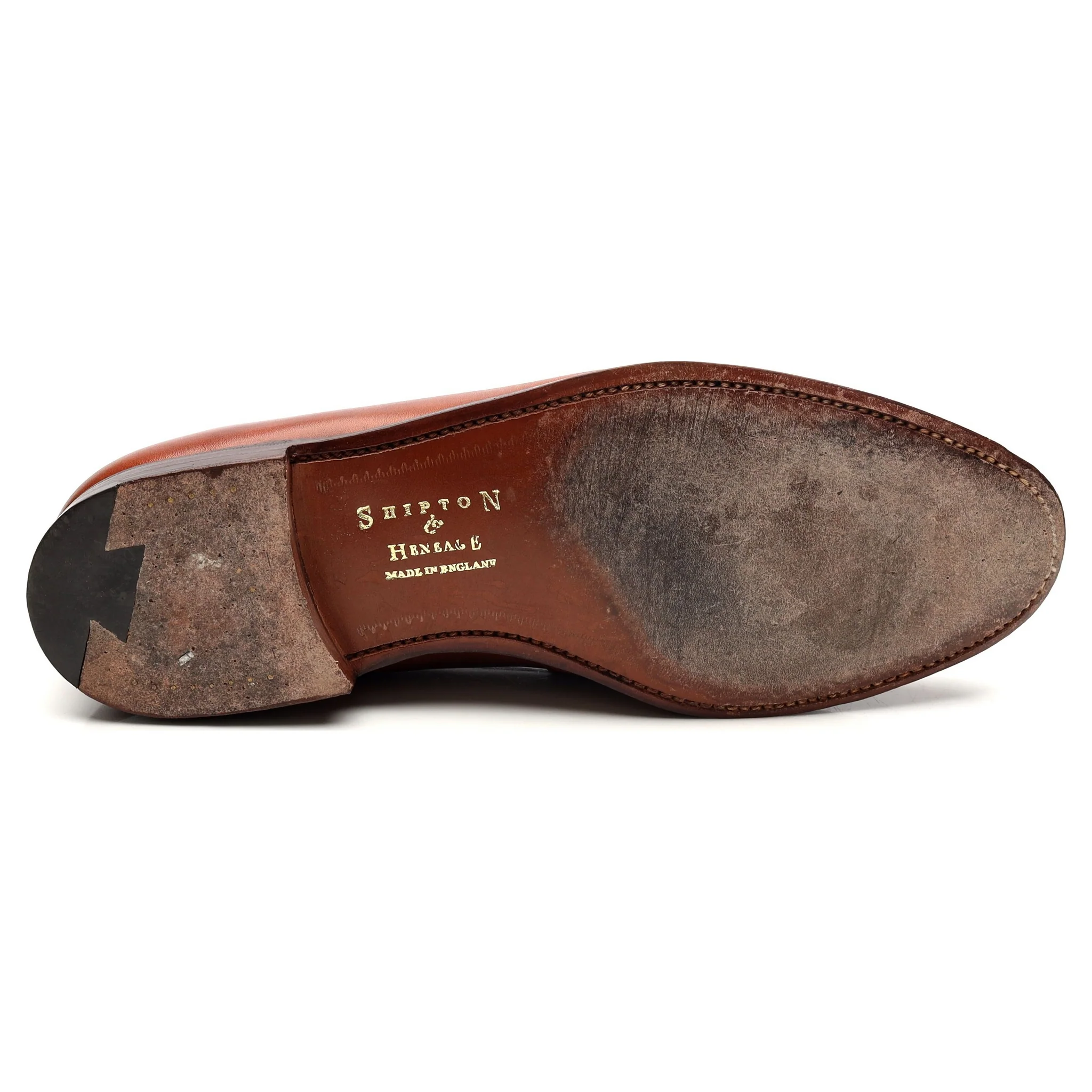 Shipton & Heneage 'Wilton' Tan Brown Leather Loafers UK 9 E - Image 11