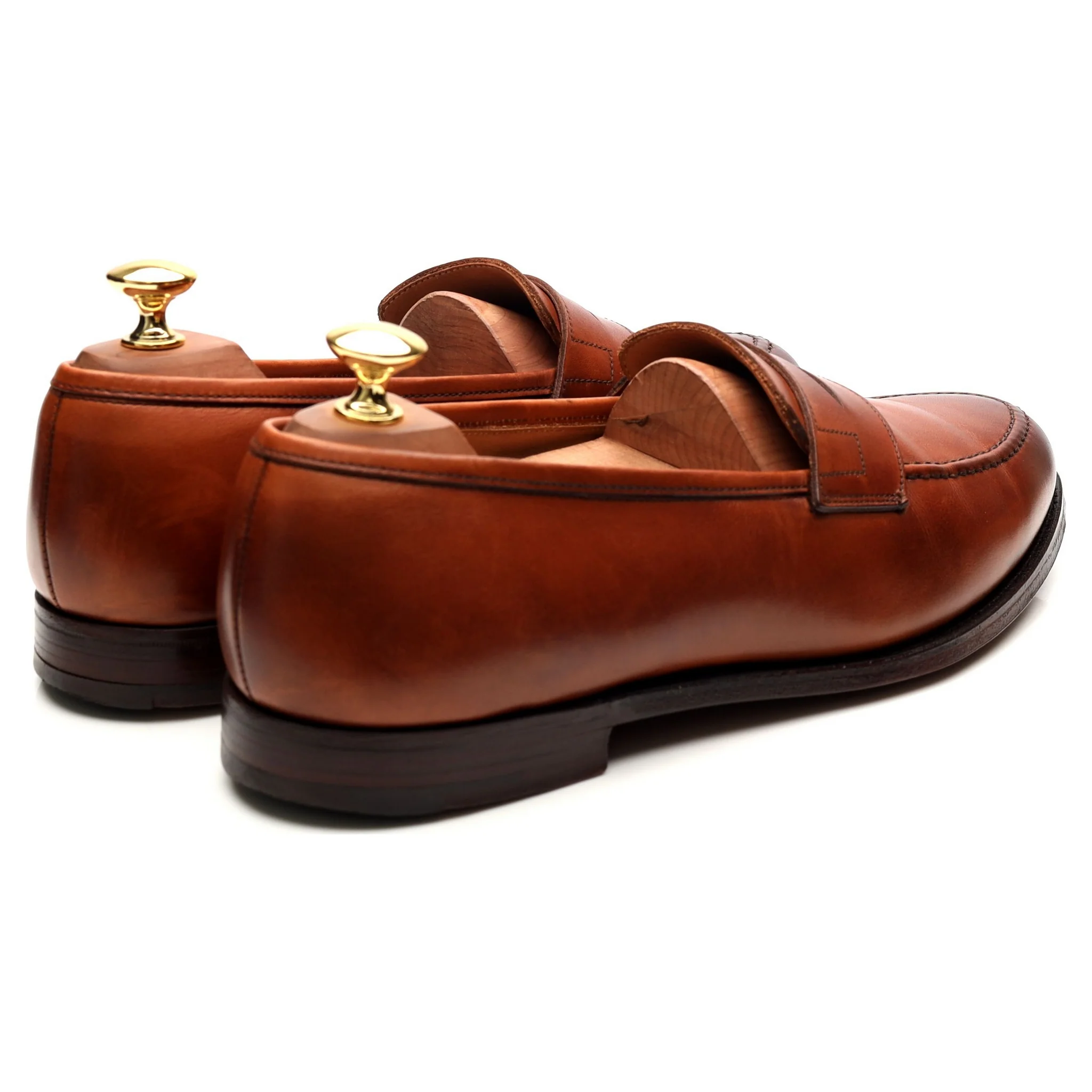 Shipton & Heneage 'Wilton' Tan Brown Leather Loafers UK 9 E - Image 5