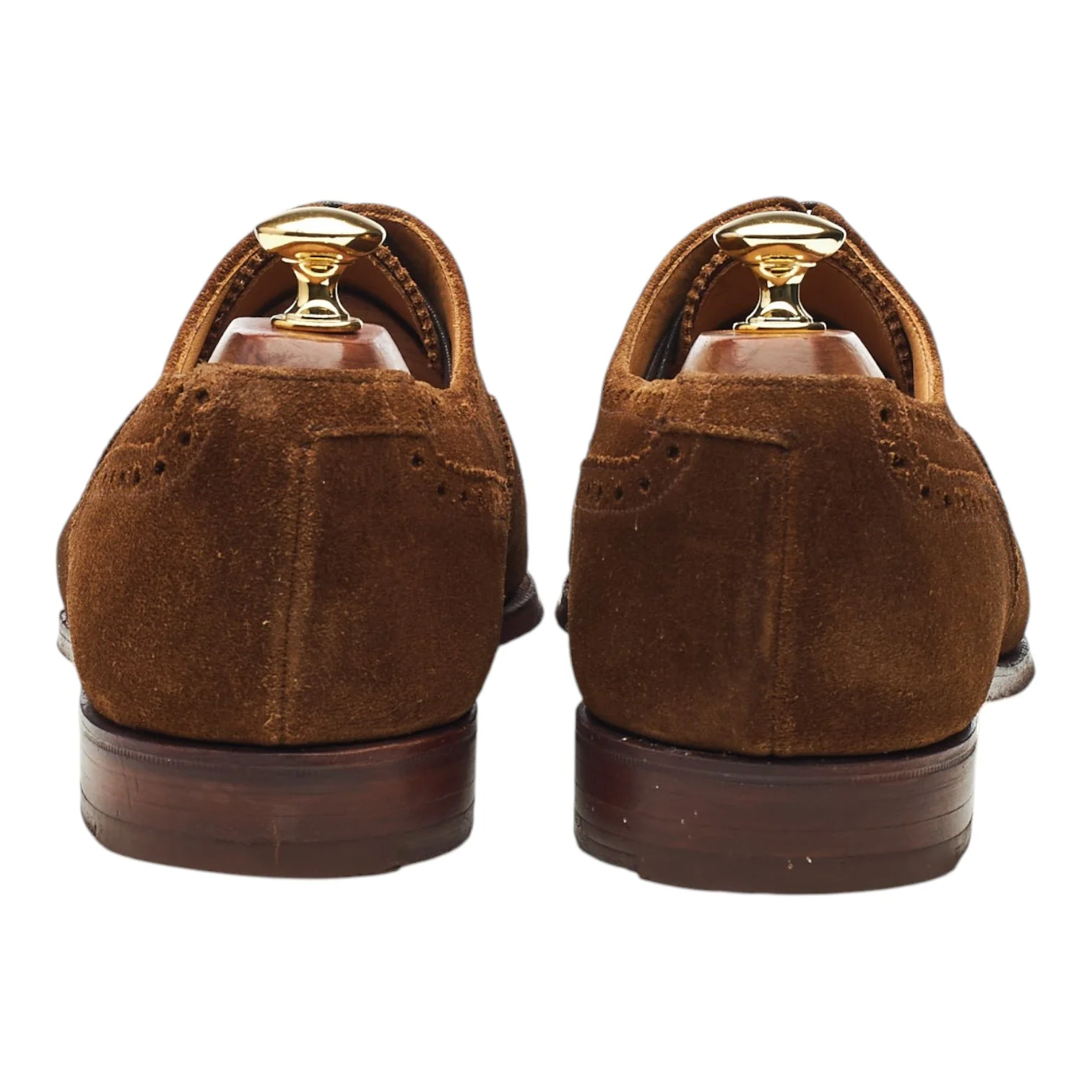 Shipton & Heneage 'Winchester' Snuff Brown Suede Oxford Semi Brogues UK 9 E - Image 4
