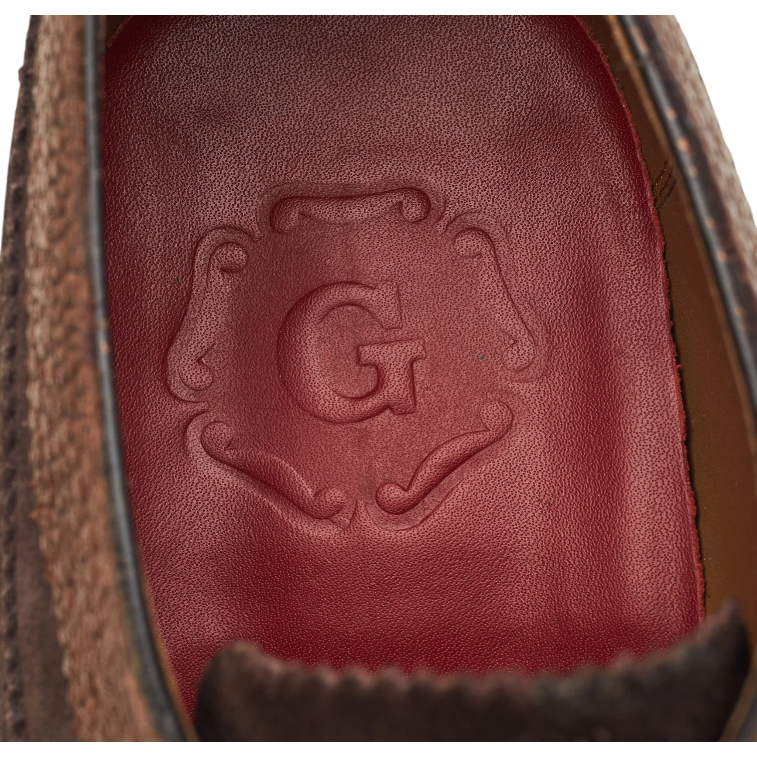 'Sid' Dark Brown Suede Derby Brogues UK 9 G - Image 6