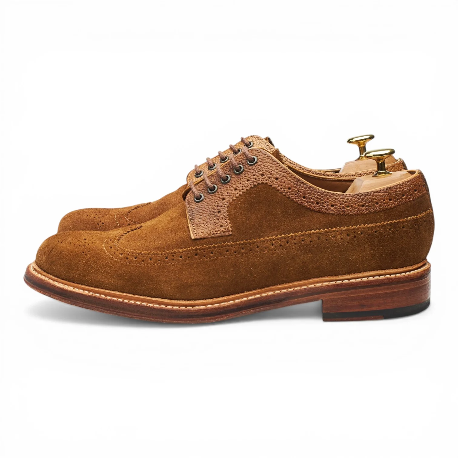 'Sid' Snuff Brown Suede Derby Brogues UK 8 G - Image 3