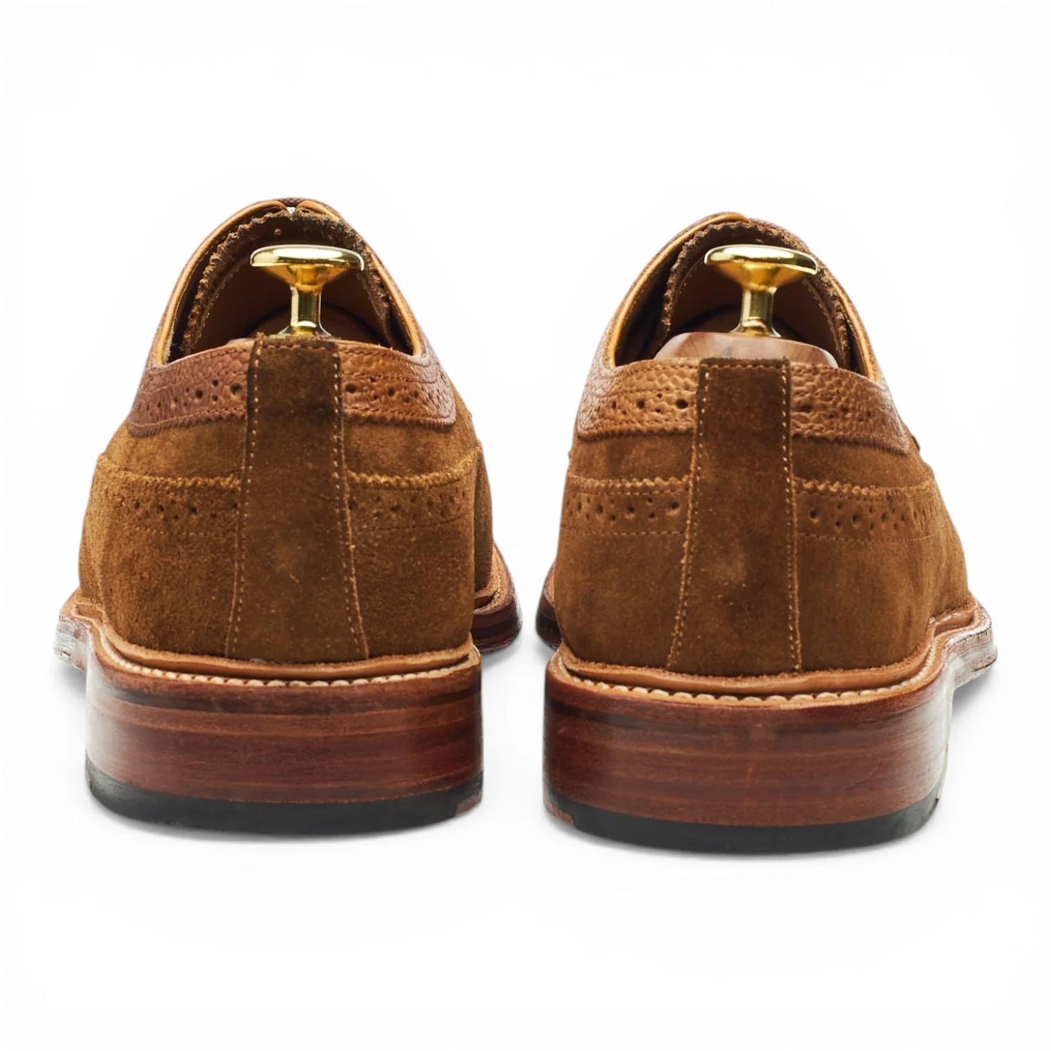 'Sid' Snuff Brown Suede Derby Brogues UK 8 G - Image 4