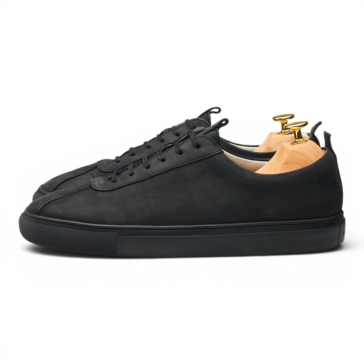 'Sneaker 1' Black Nubuck Sneakers UK 8 G - Image 3