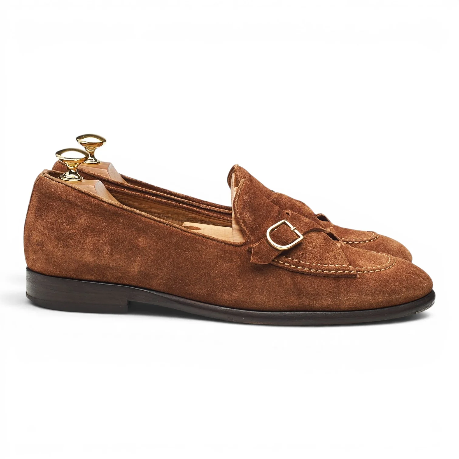 Snuff Brown Suede Loafers UK 6