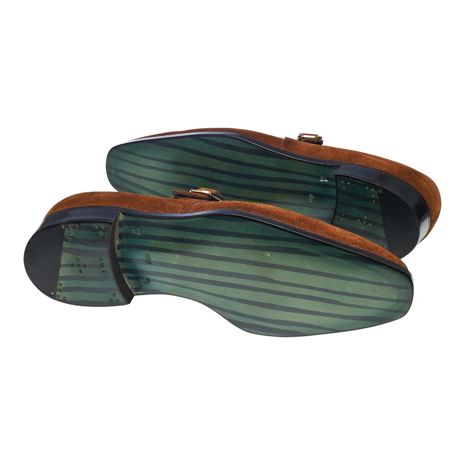 Snuff Brown Suede Monk Strap UK 9 E - Image 5