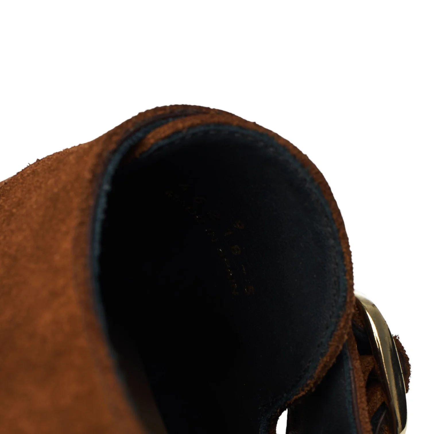 Snuff Brown Suede Monk Strap UK 9 E - Image 7