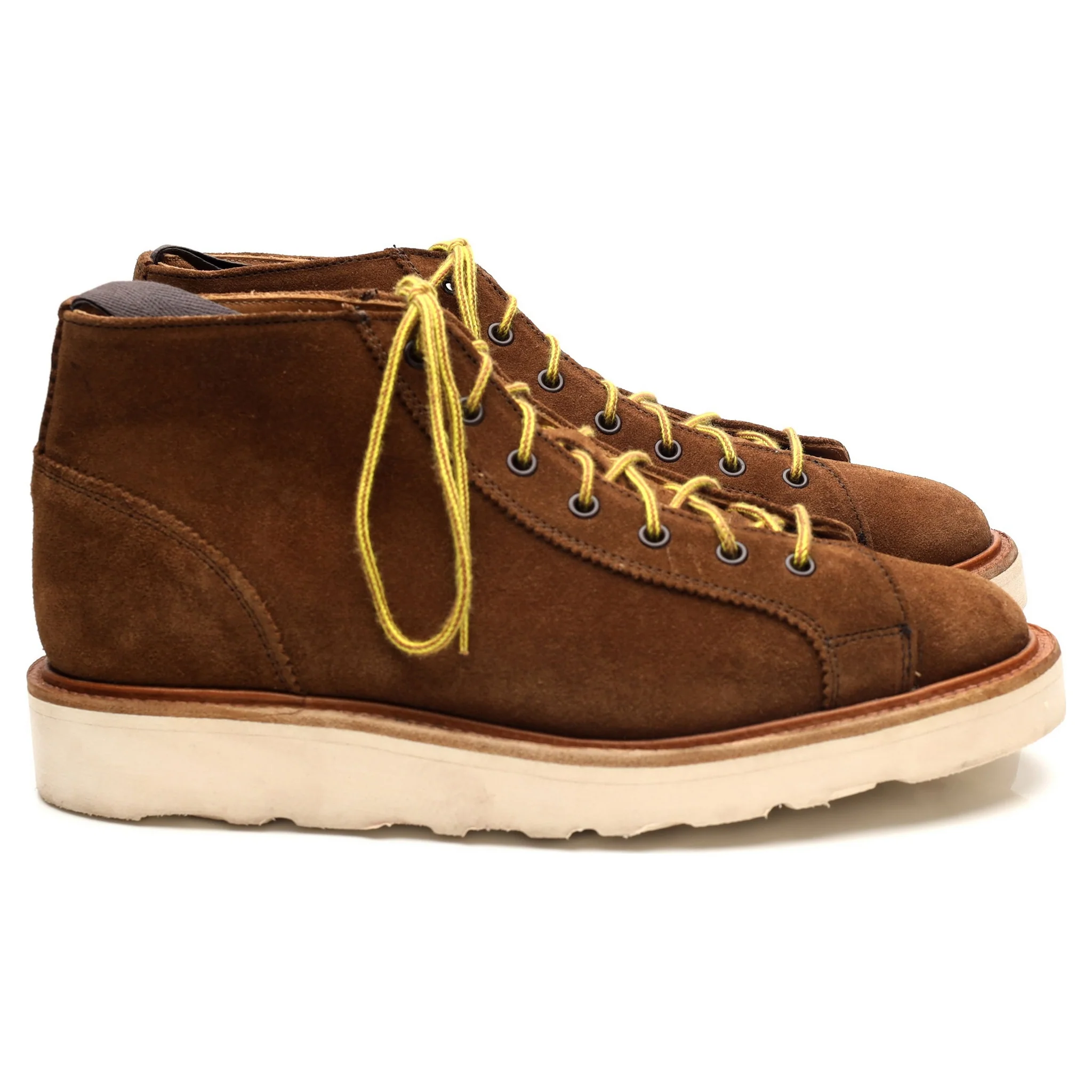 Snuff Brown Suede Monkey Boots UK 6.5