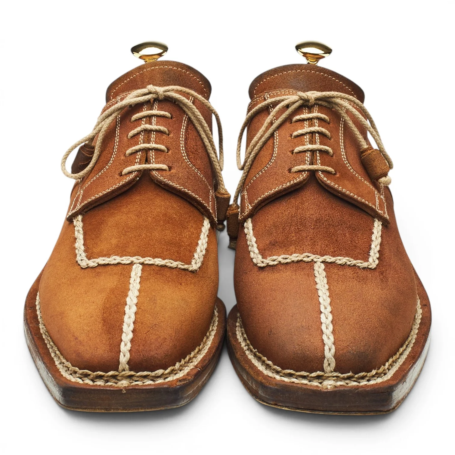 Snuff Brown Suede Split Toe Derby UK 9.5 US 10 - Image 2