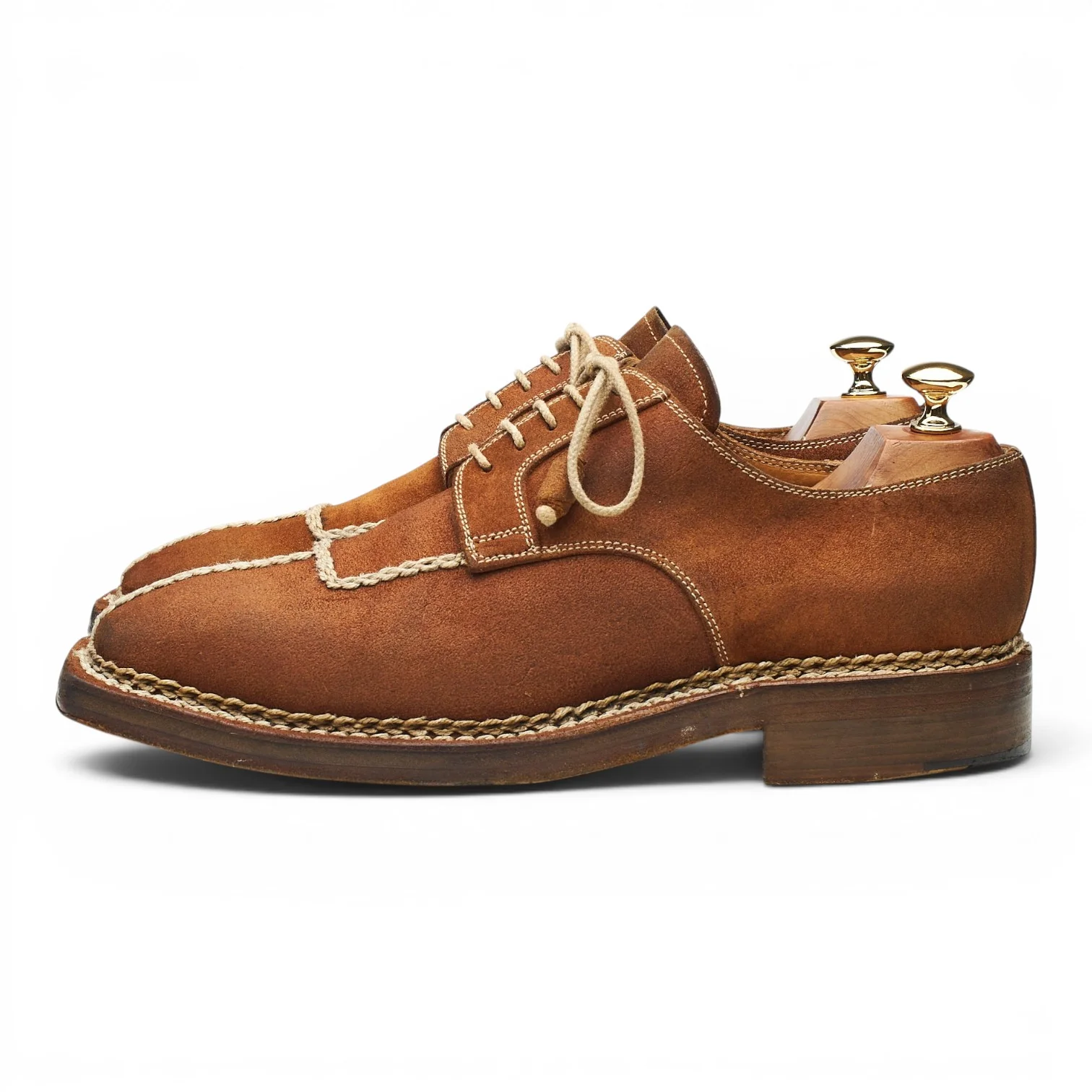 Snuff Brown Suede Split Toe Derby UK 9.5 US 10 - Image 3