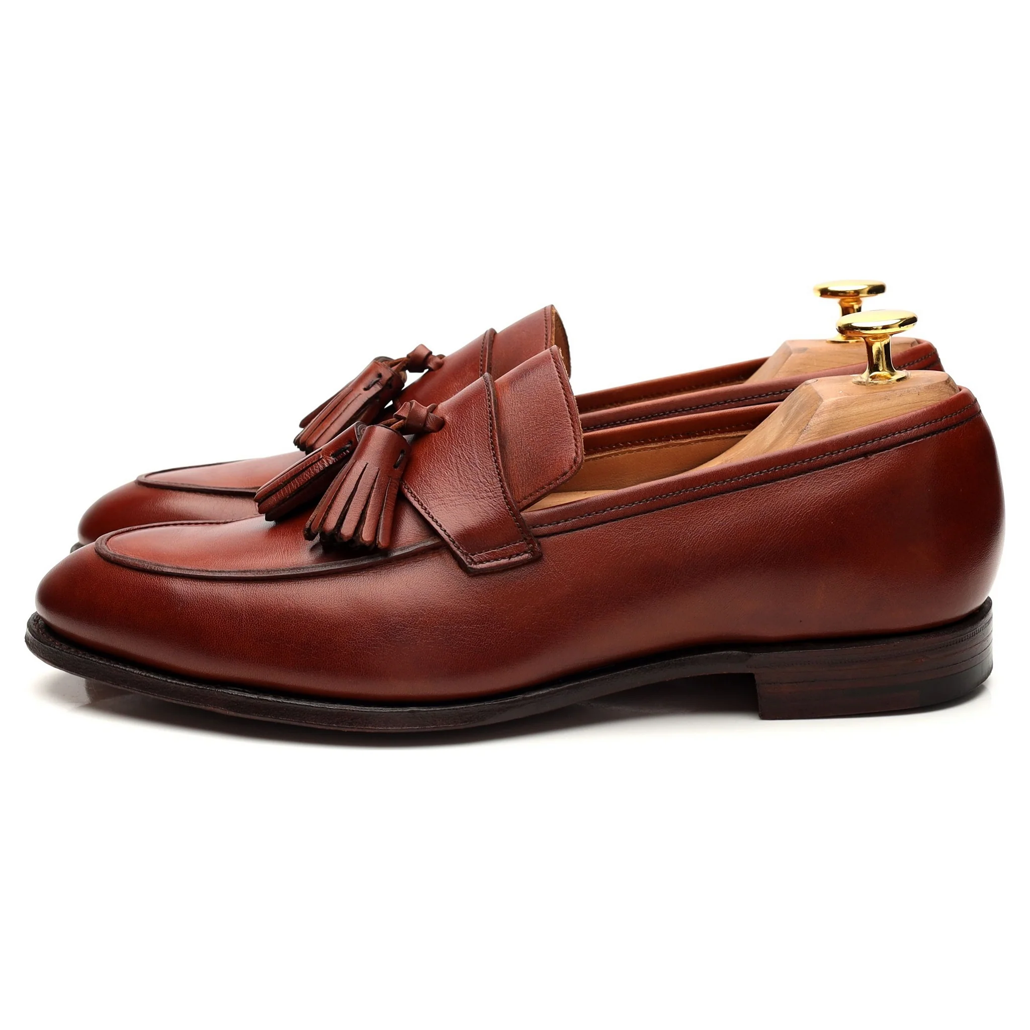 Women's 'Sophie 2' Tan Brown Leather Tassel Loafers UK 6 C - Image 3