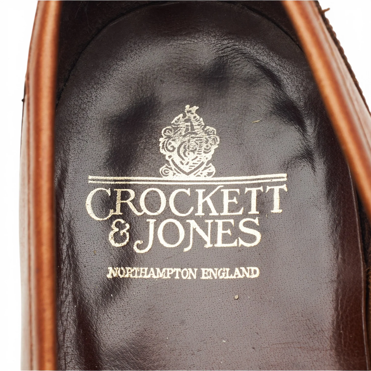 'Stanford' Tan Brown Leather Tassel Loafers UK 9.5 E - Image 8