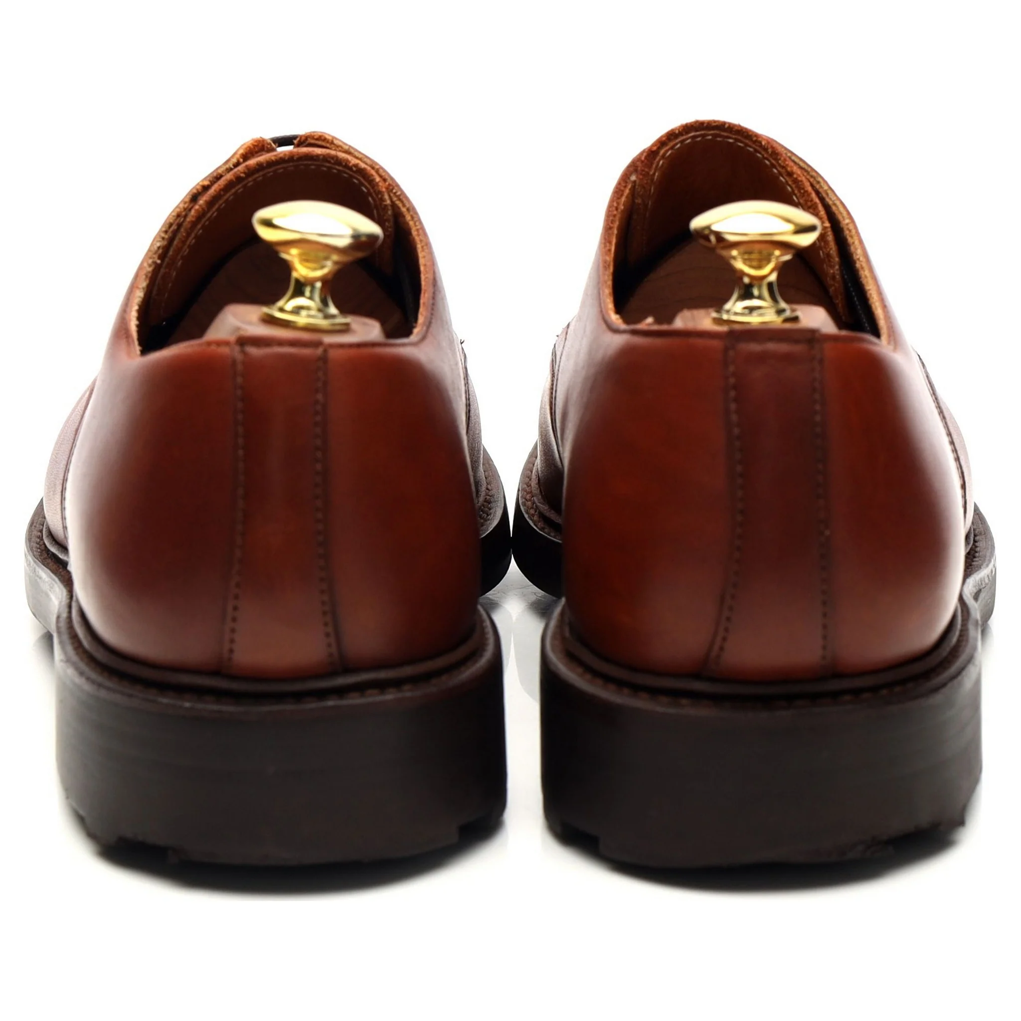 'Stirling' Tan Brown Leather Derby UK 7.5 F - Image 4