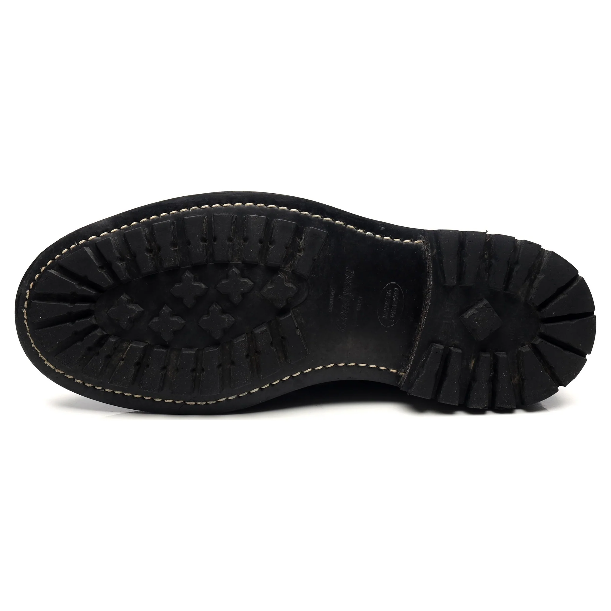'Stow' Navy Blue Museum Leather Boots UK 9 - Image 10