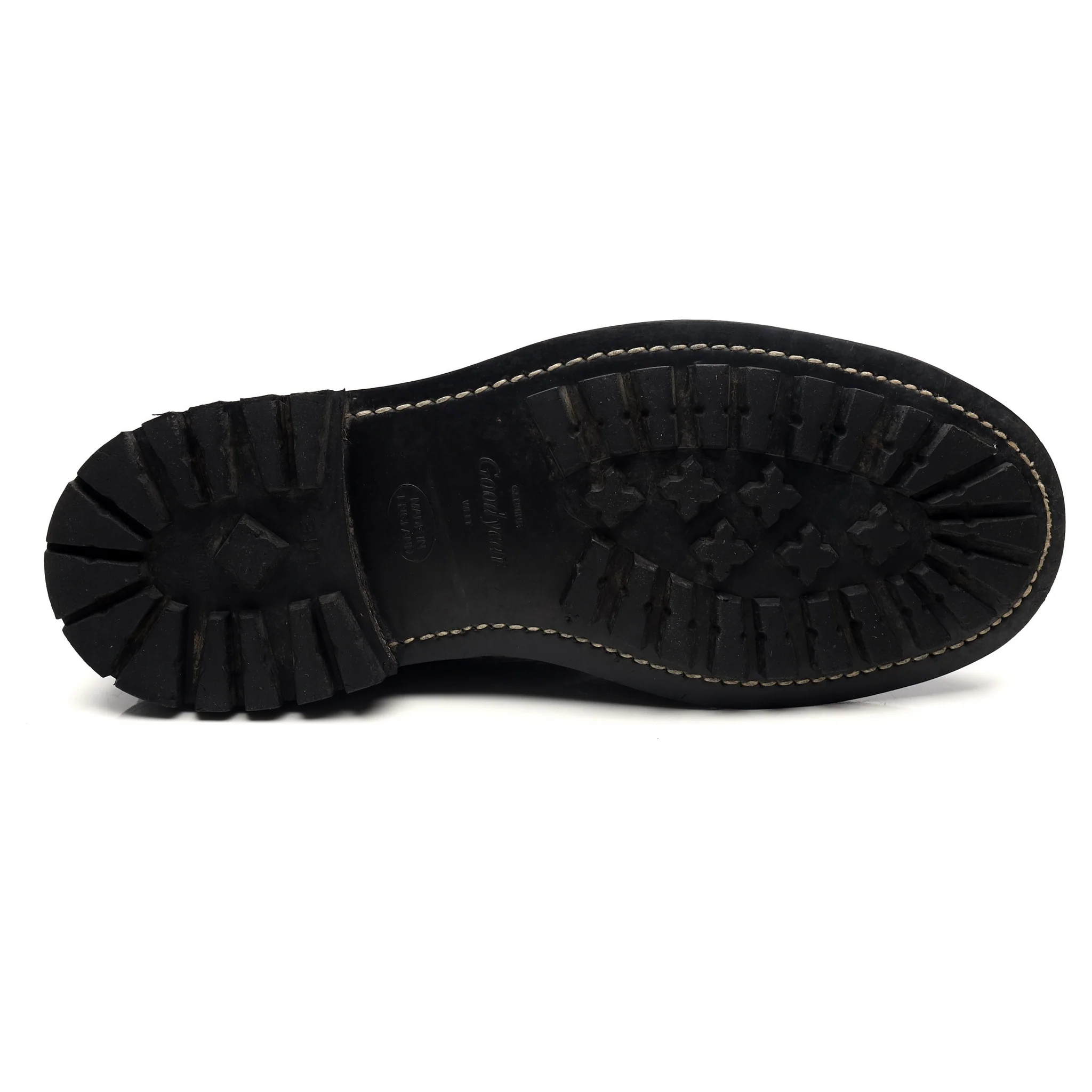 'Stow' Navy Blue Museum Leather Boots UK 9 - Image 11
