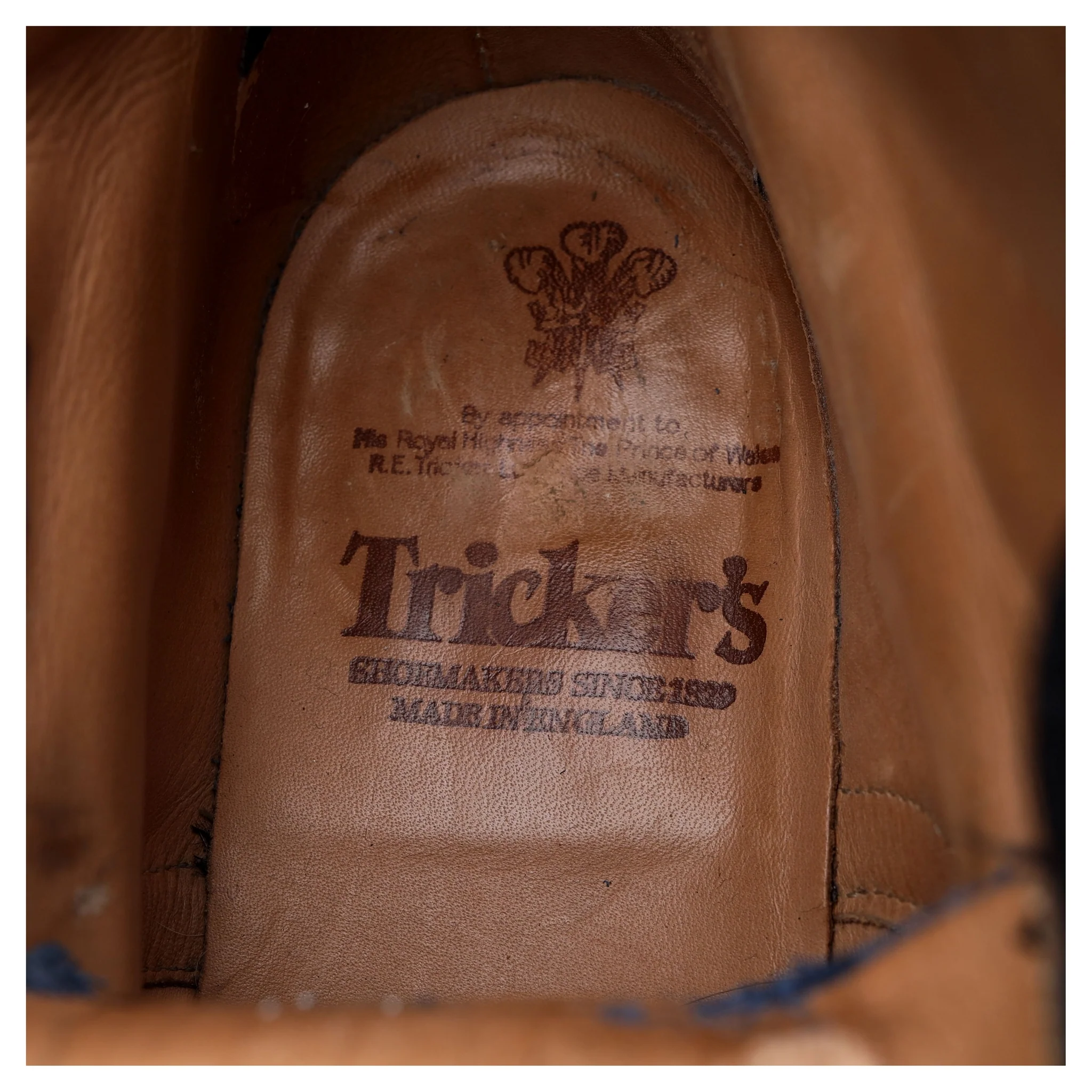'Stow' Navy Blue Museum Leather Boots UK 9 - Image 12