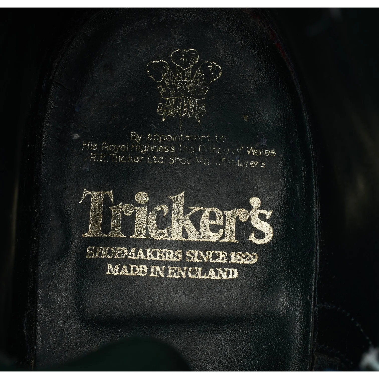 'Stow' Navy Blue Leather Brogue Boots UK 9.5 - Image 6