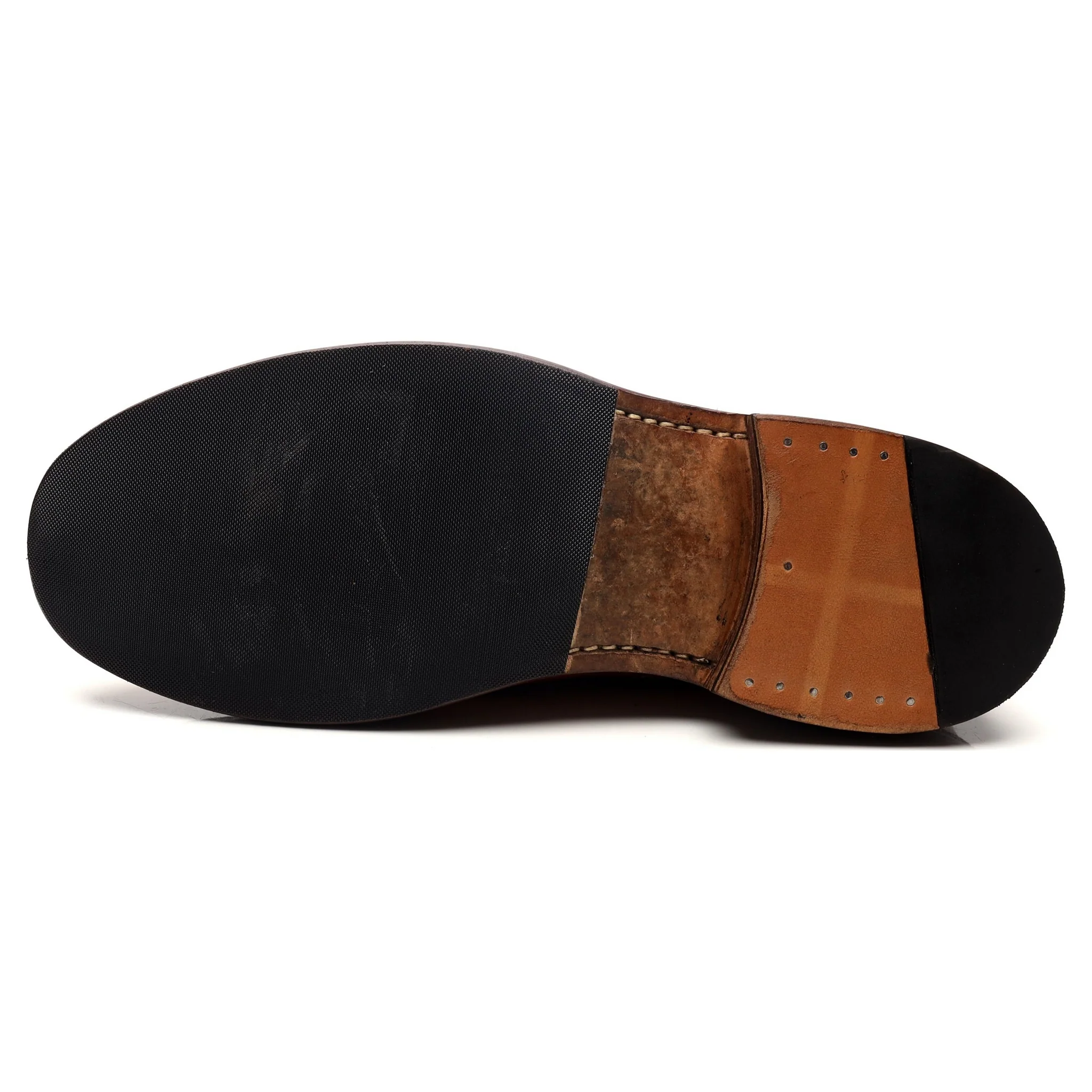 'Stow' Tan Brown Leather Boots UK 9 - Image 10