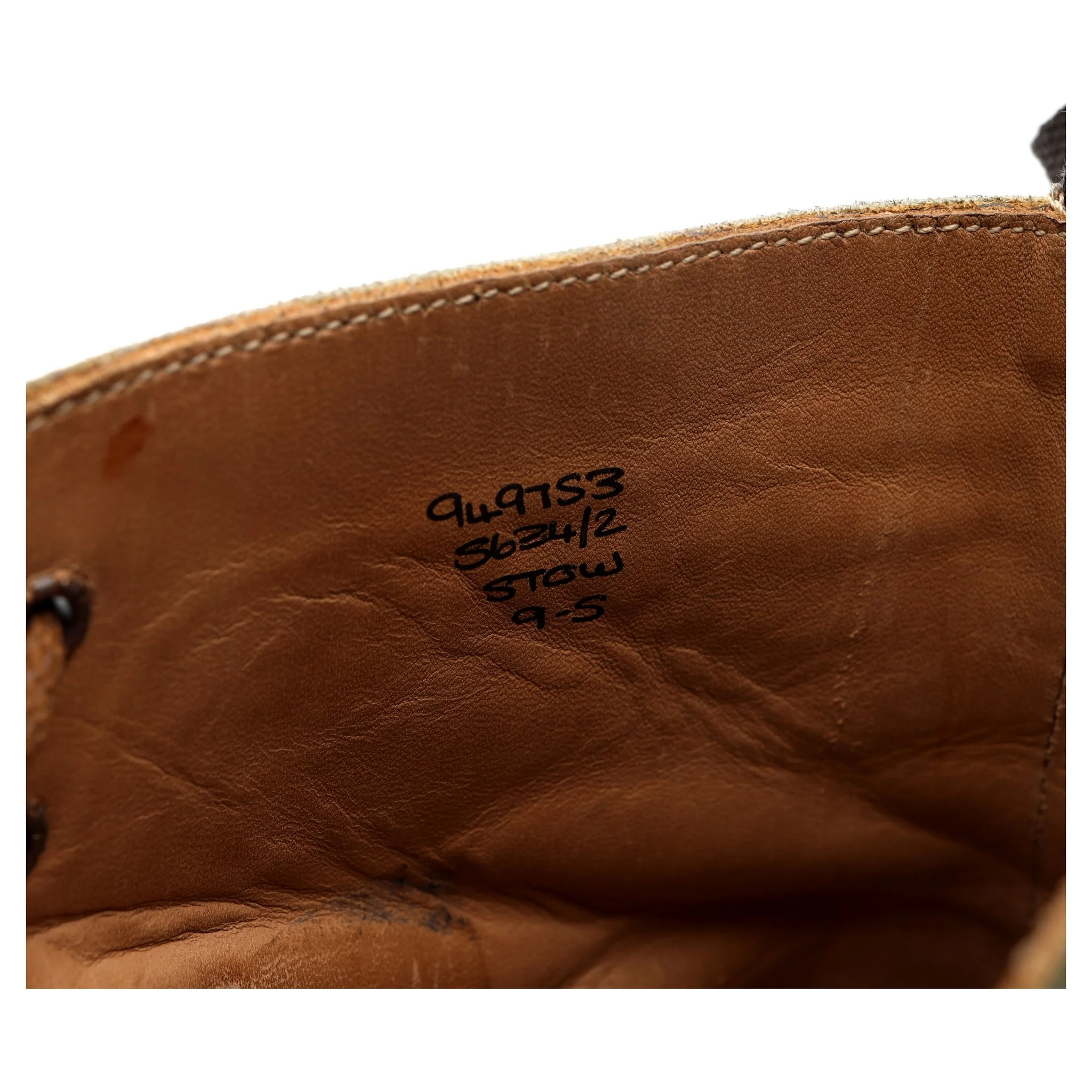 'Stow' Tan Brown Leather Boots UK 9 - Image 13