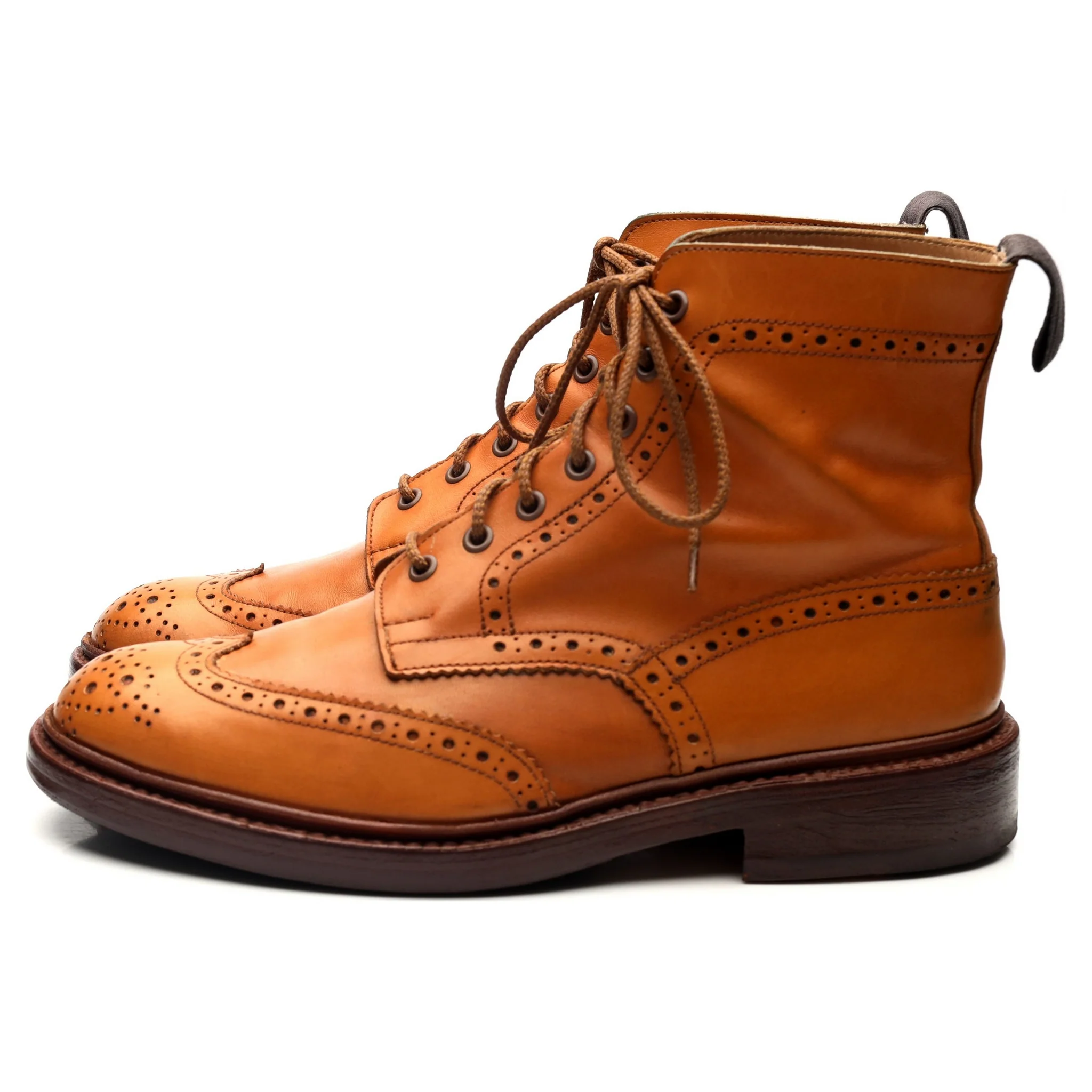 'Stow' Tan Brown Leather Boots UK 9 - Image 2