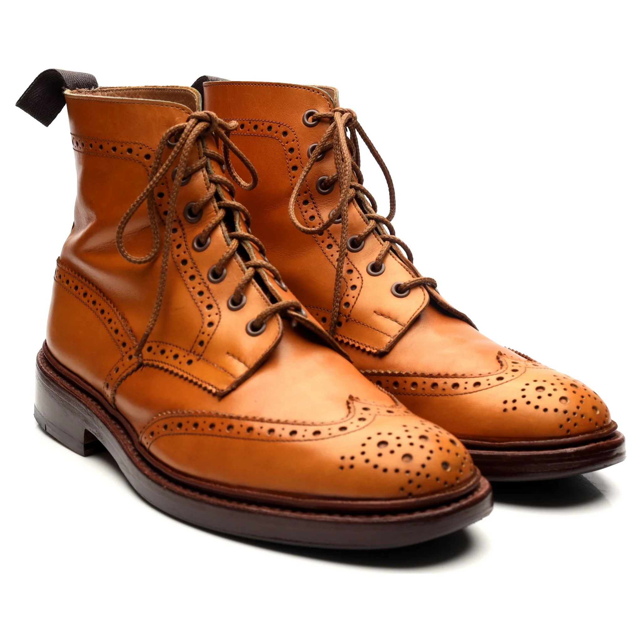 'Stow' Tan Brown Leather Boots UK 9 - Image 7