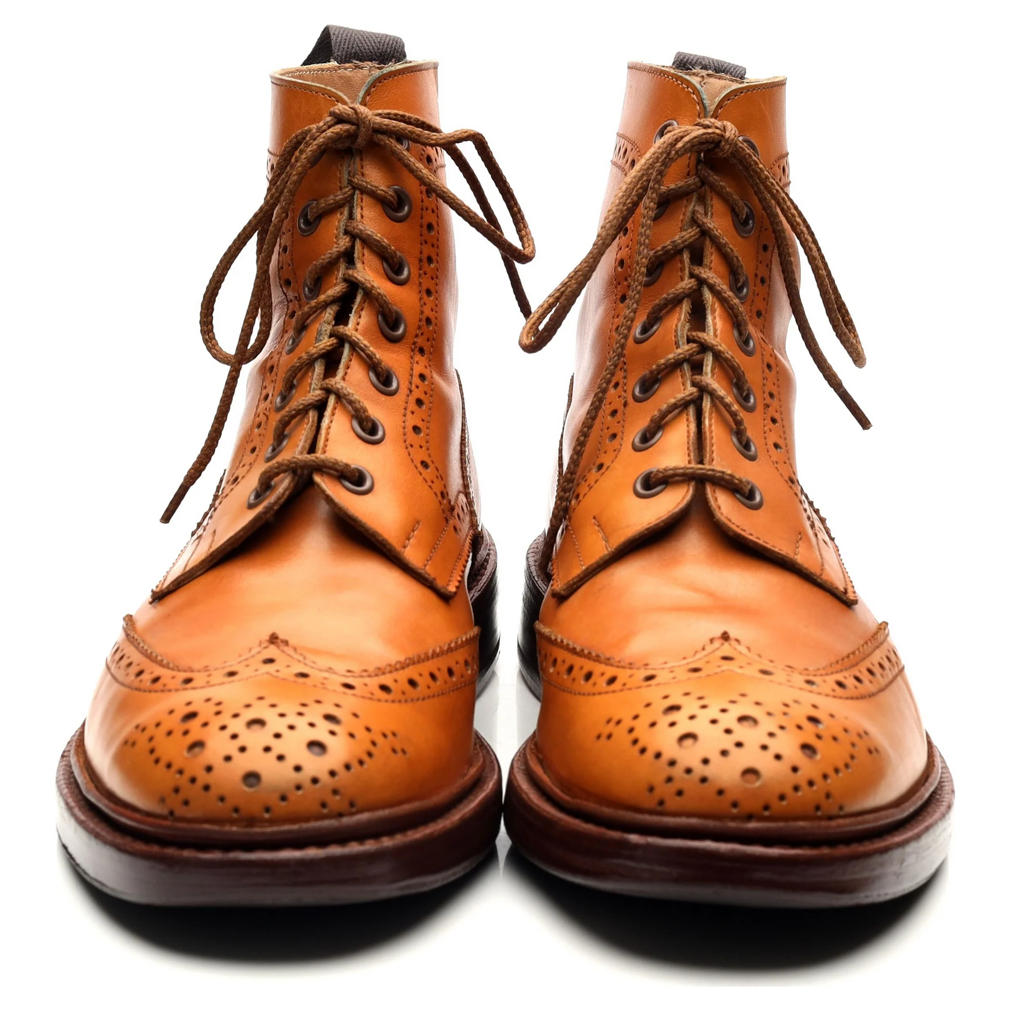 'Stow' Tan Brown Leather Boots UK 9 - Image 8