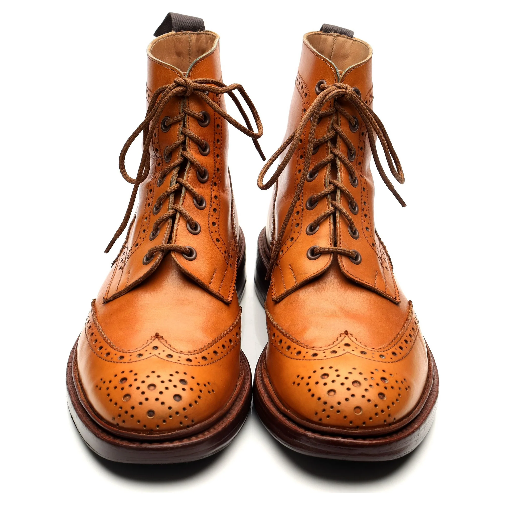 'Stow' Tan Brown Leather Boots UK 9 - Image 9