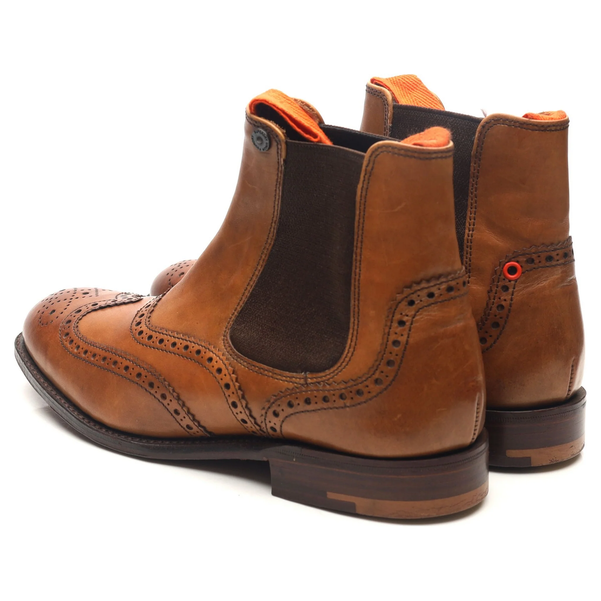 Women's Superdry Tan Brown Leather Chelsea Boots UK 4 D - Image 3