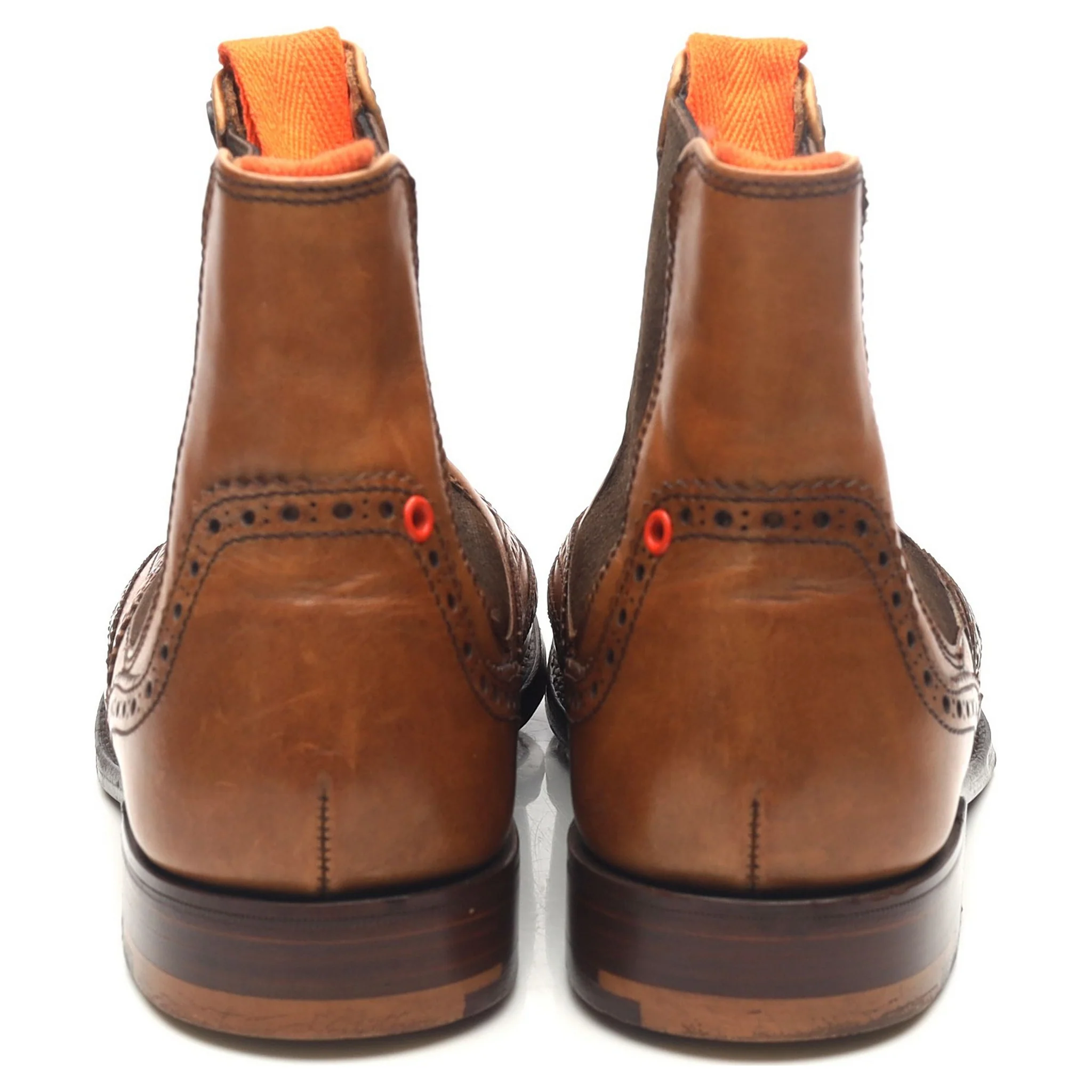Women's Superdry Tan Brown Leather Chelsea Boots UK 4 D - Image 4