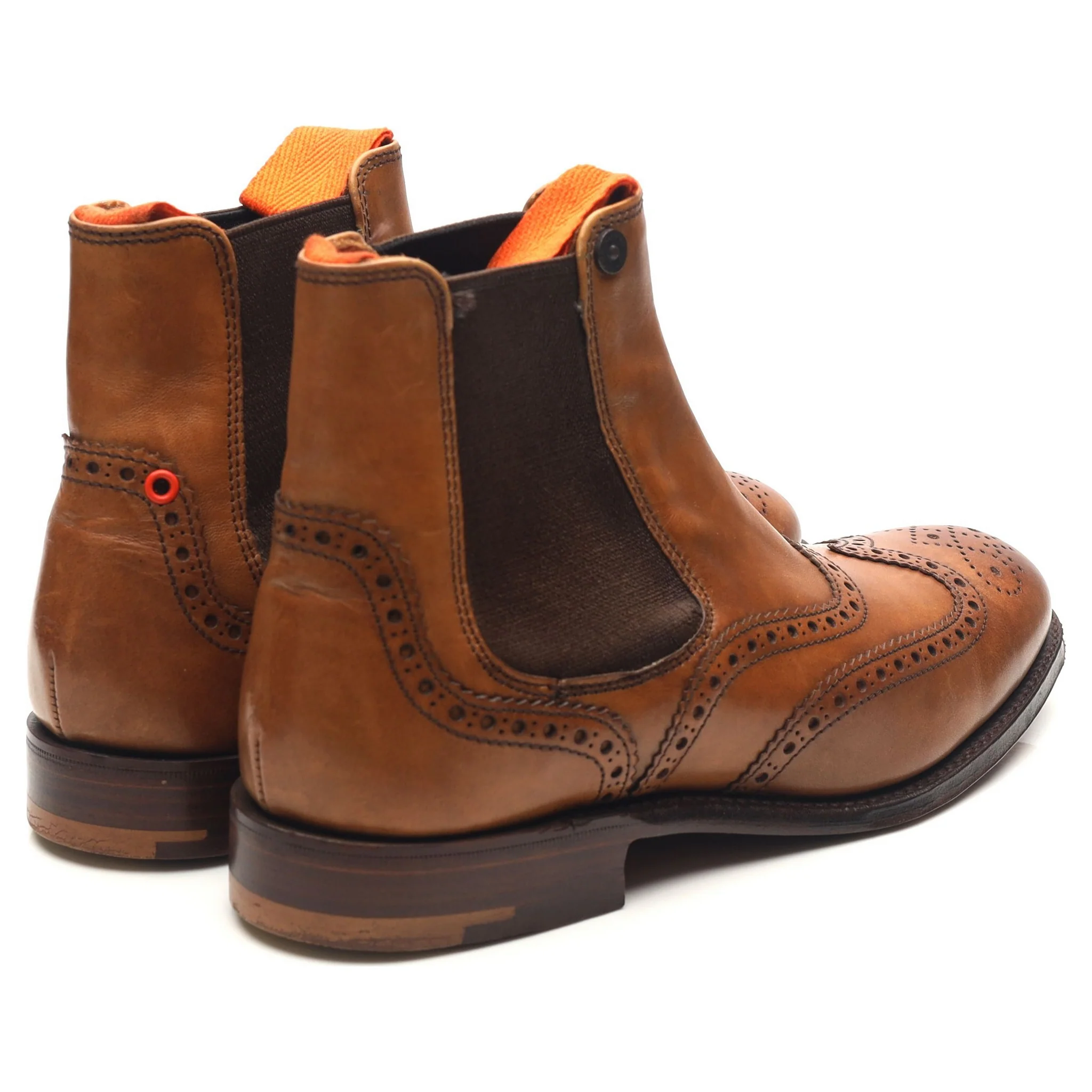 Women's Superdry Tan Brown Leather Chelsea Boots UK 4 D - Image 5