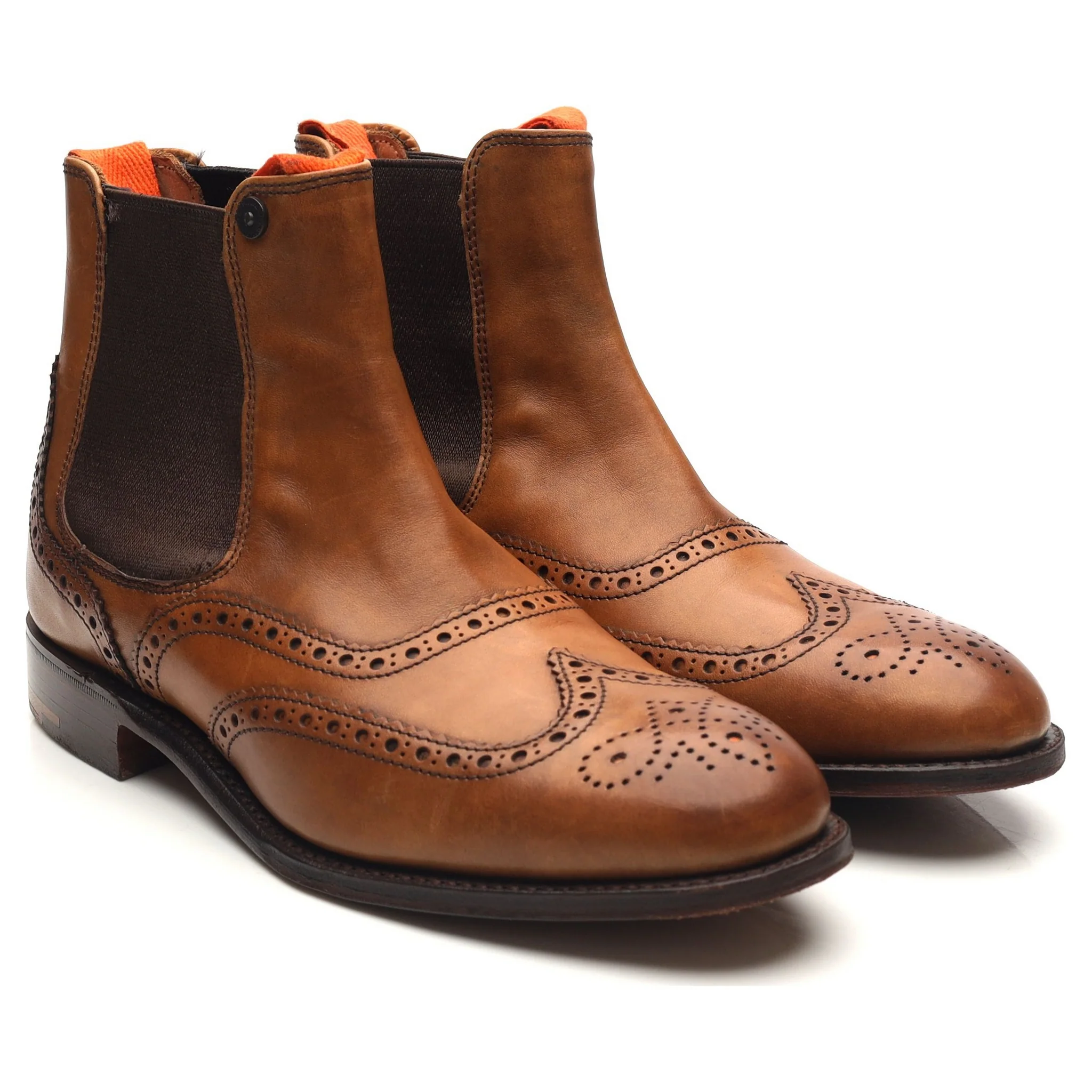 Women's Superdry Tan Brown Leather Chelsea Boots UK 4 D - Image 7