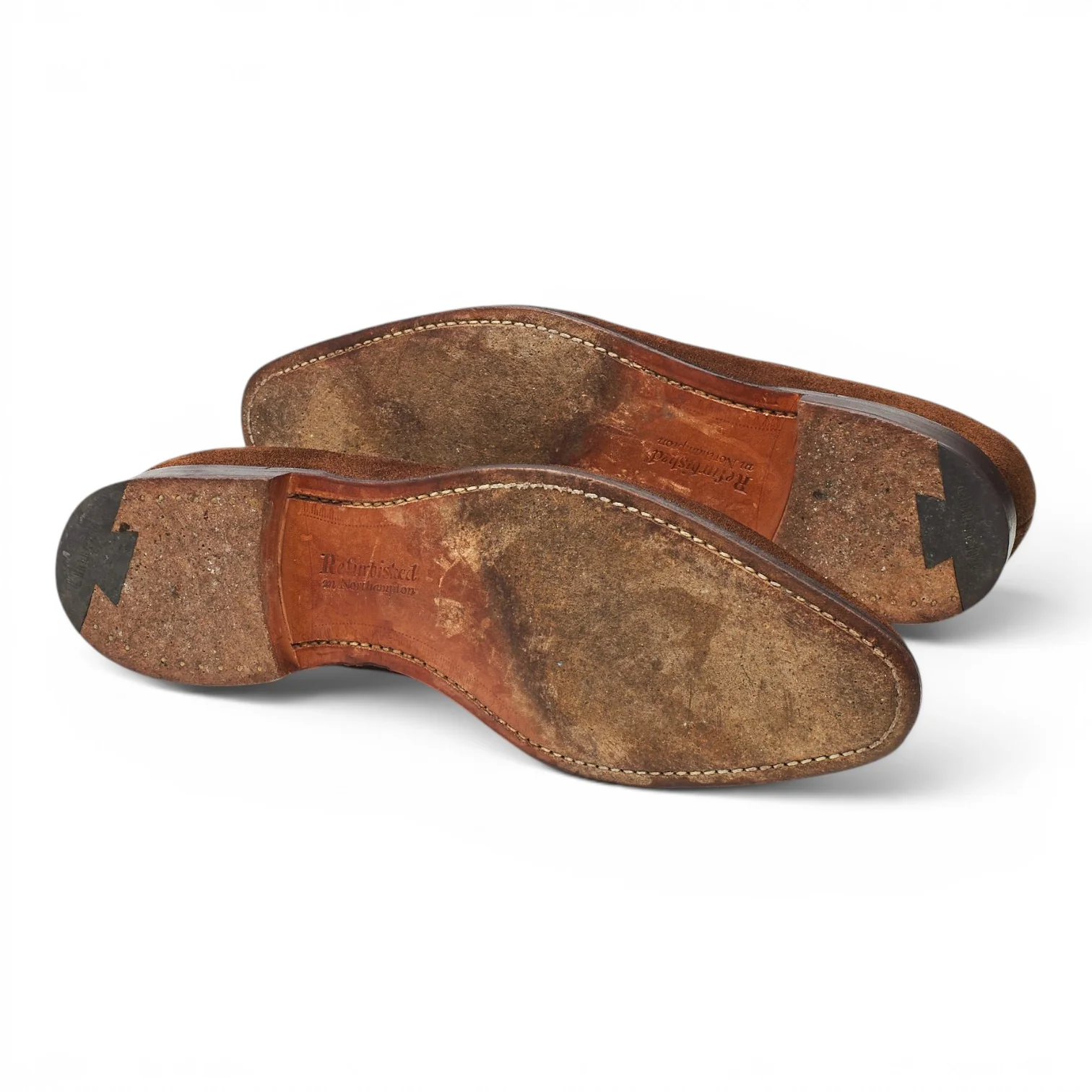 'Swanley' Brown Suede Split Toe Loafers UK 9.5 F - Image 5